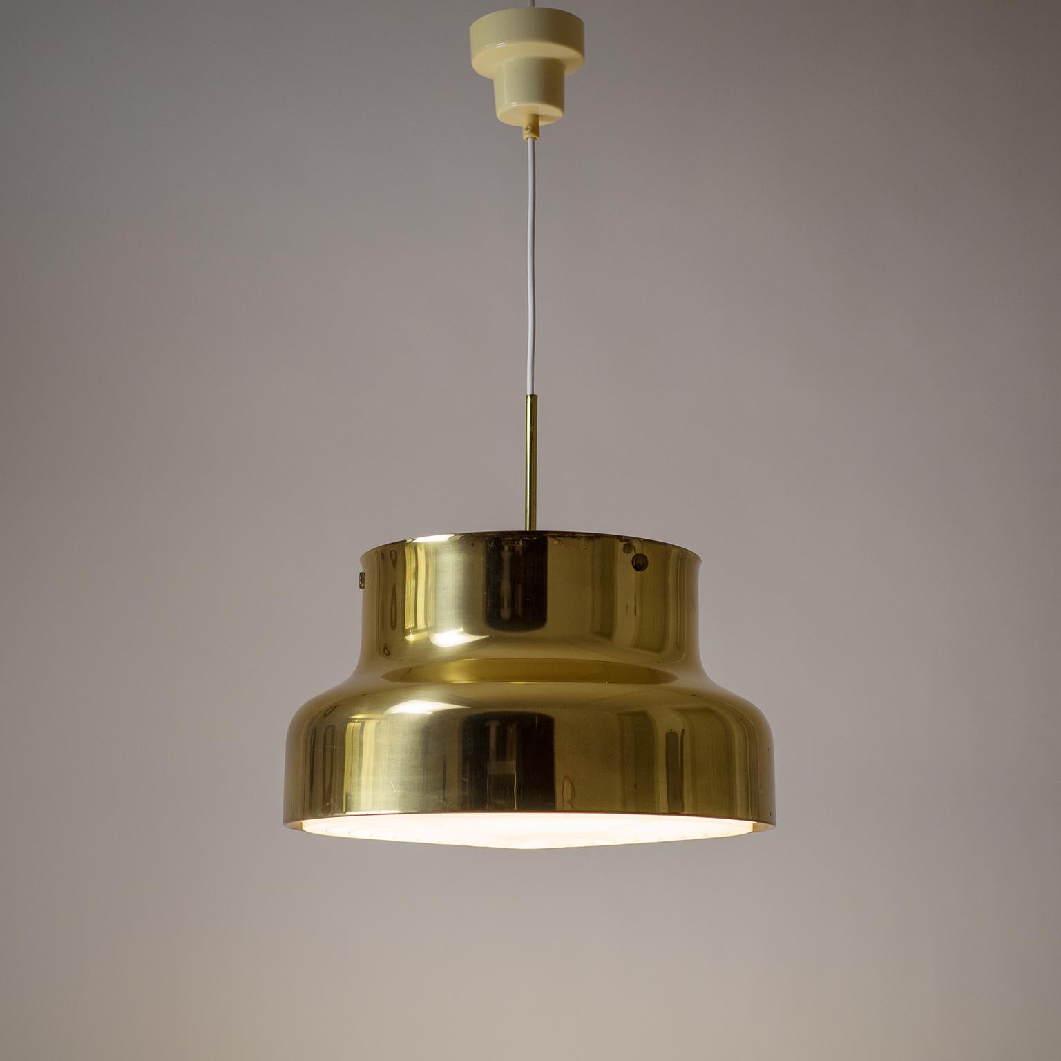 Swedish Large Brass 'Bumling' Pendant, 1970s, by Anders Pherson