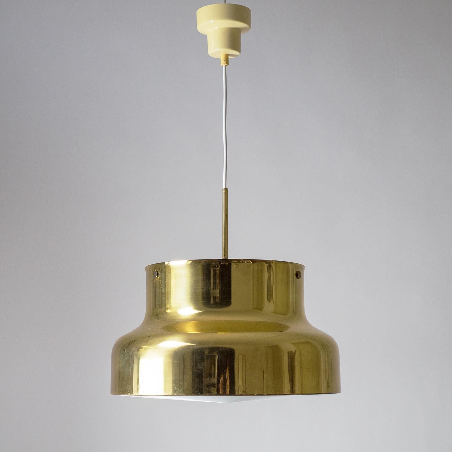 Large Brass 'Bumling' Pendant, 1970s, by Anders Pherson In Good Condition In Vienna, AT