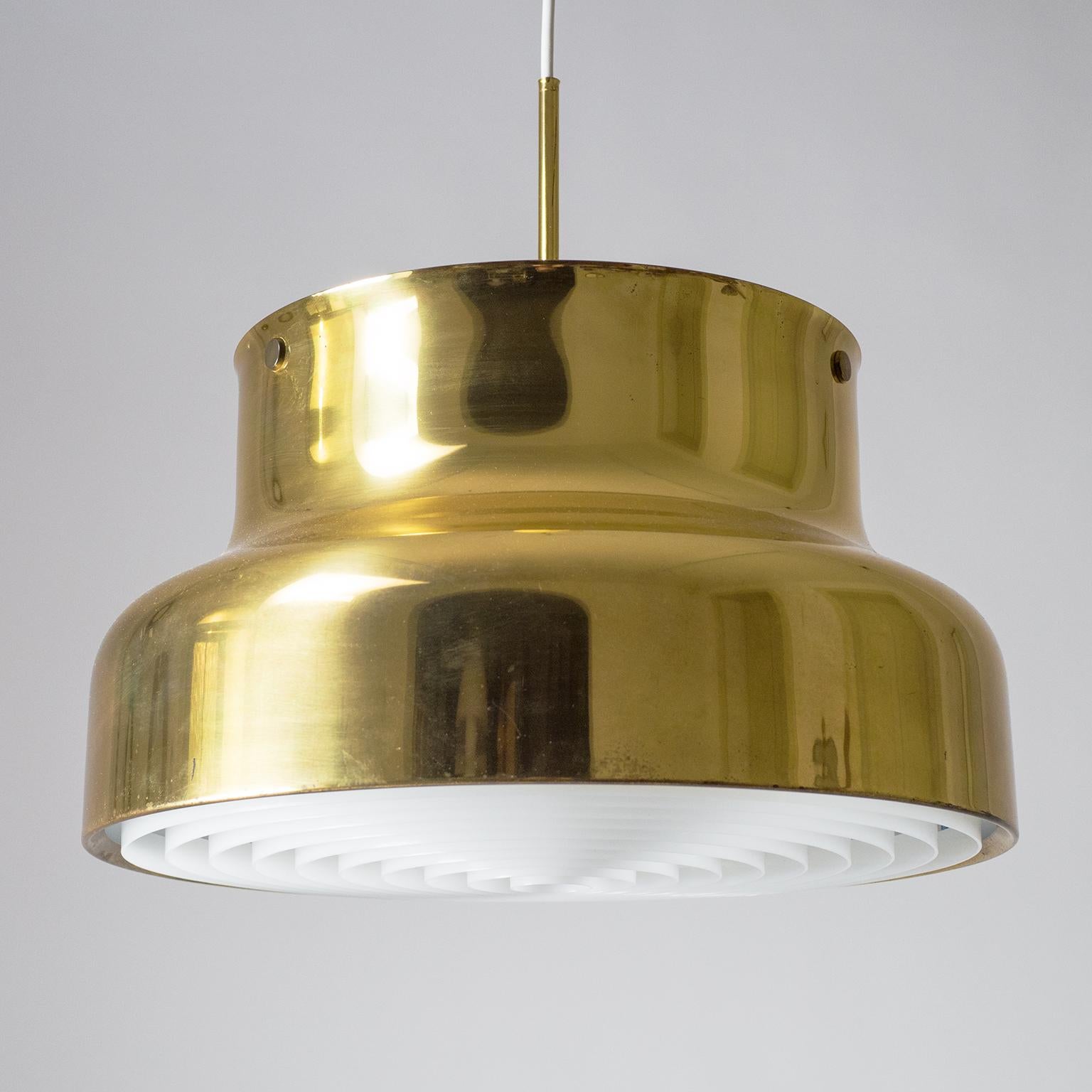 Late 20th Century Large Brass 'Bumling' Pendant, 1970s, by Anders Pherson