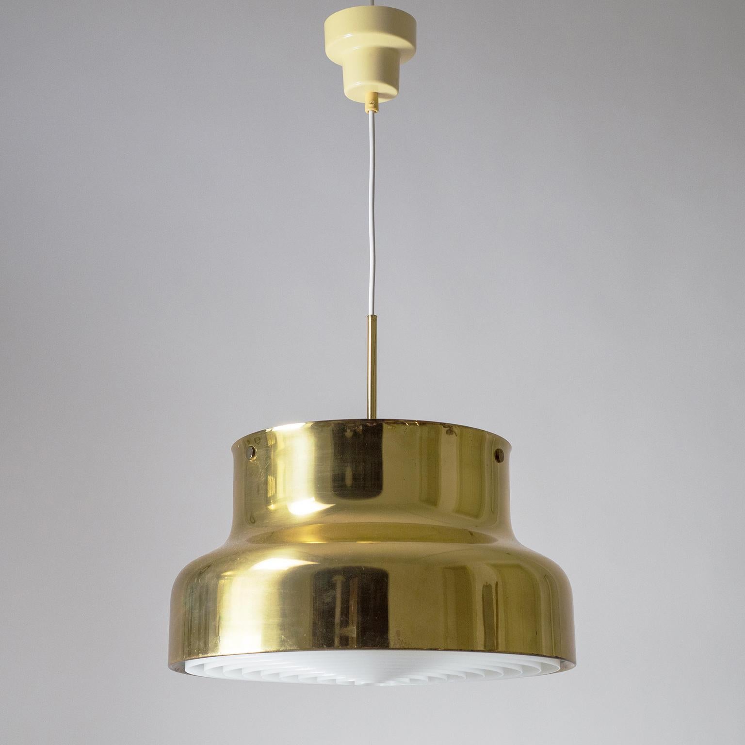 Large Brass 'Bumling' Pendant, 1970s, by Anders Pherson 2