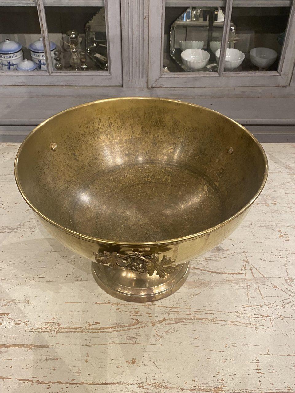 French Large Brass Champagne Cooler-France, 1920