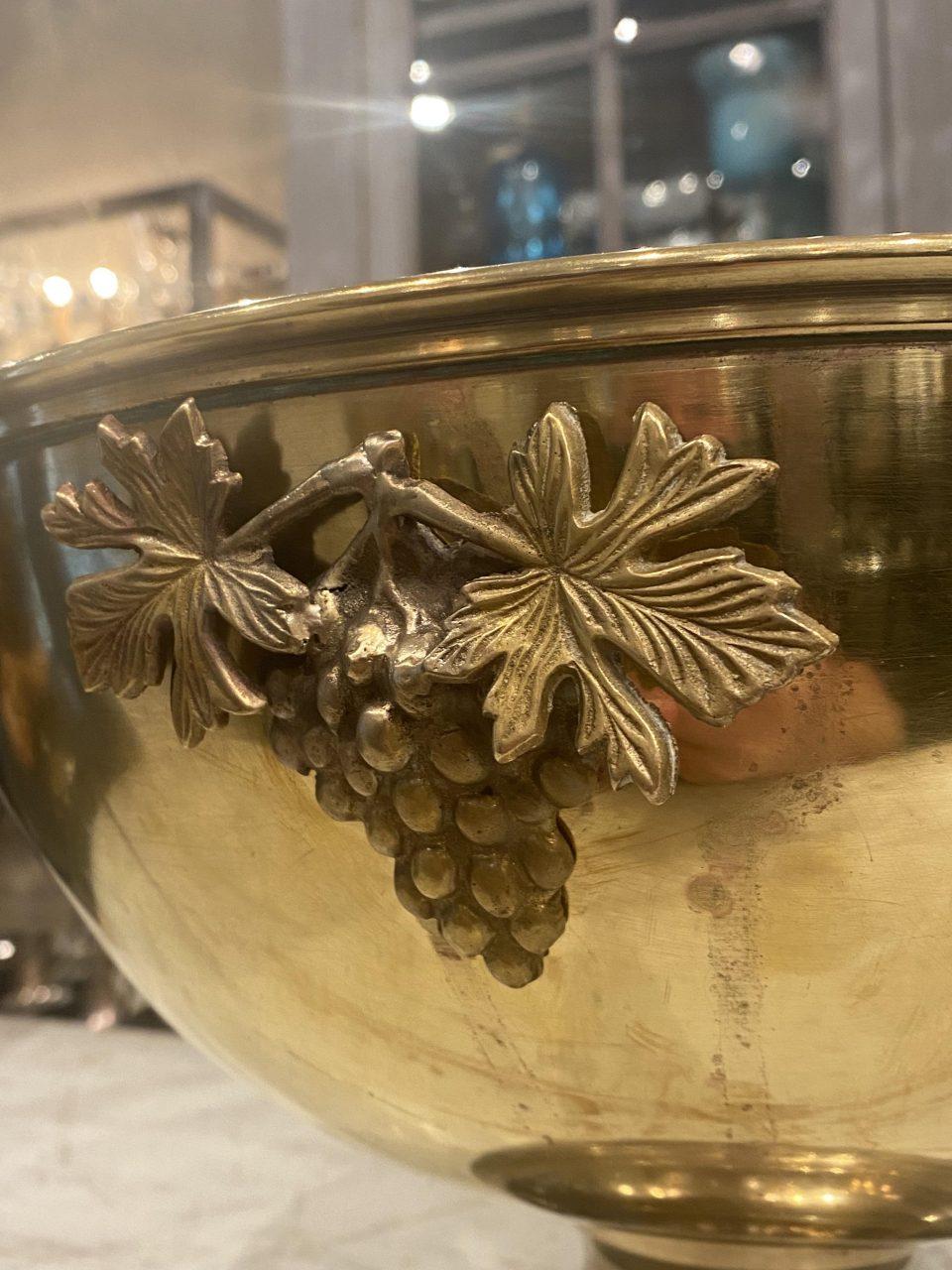 20th Century Large Brass Champagne Cooler-France, 1920