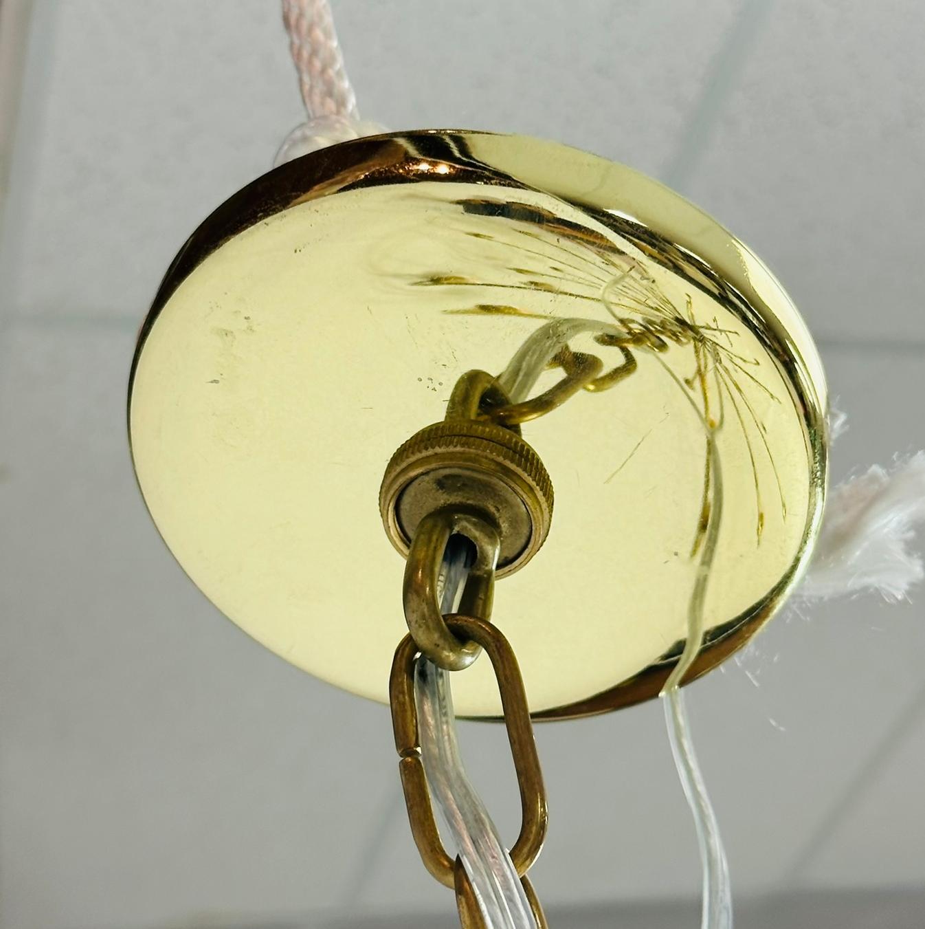 Grande lampadario in ottone con 36 bracci/luci, circa anni '60 in vendita 7