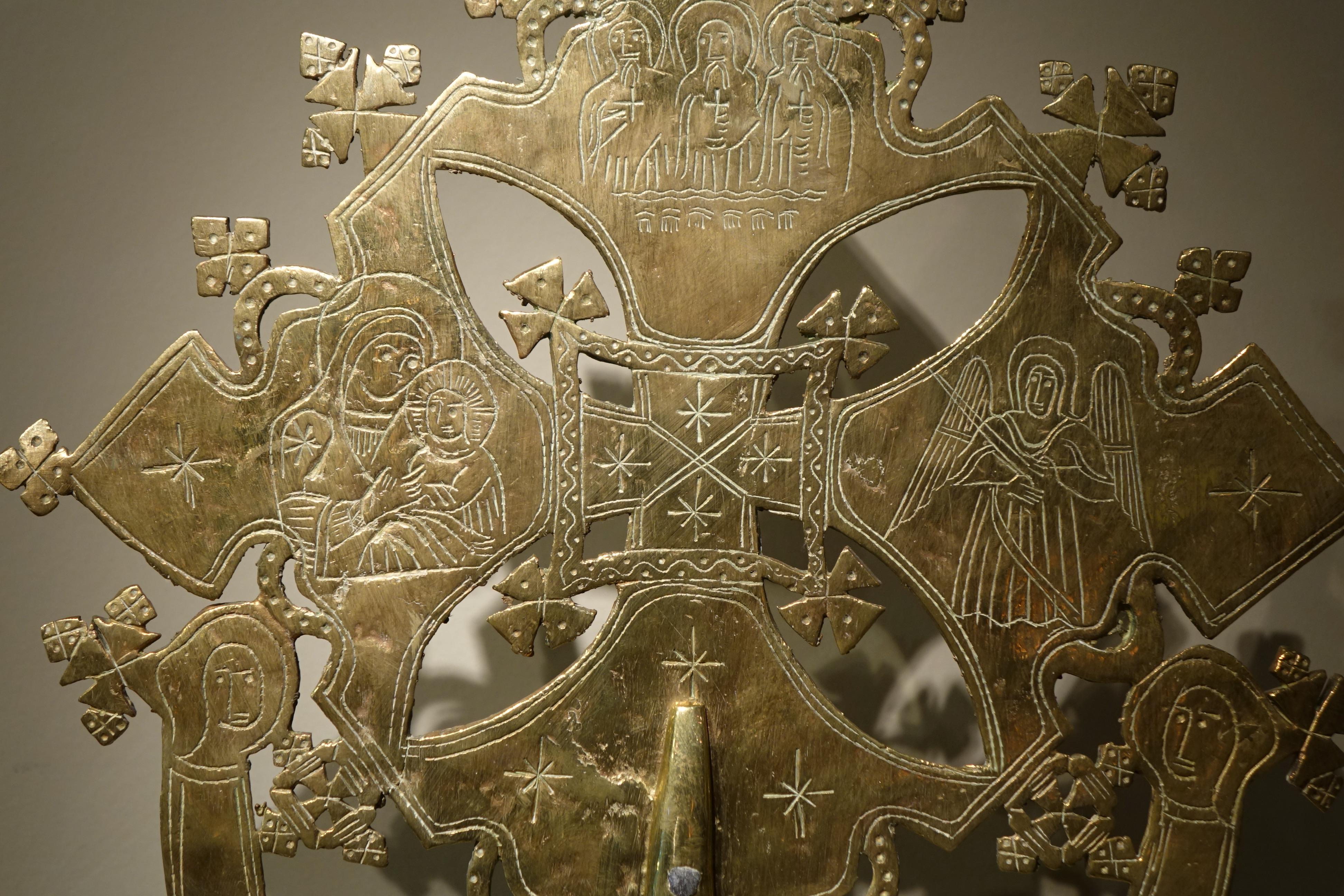 Other Large brass Coptic cross, Ethiopia, late 18th Century