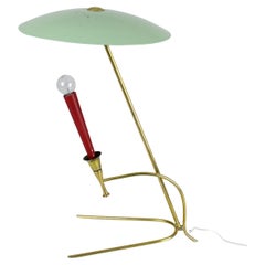 Retro Large brass desk lamp from France, 1950s