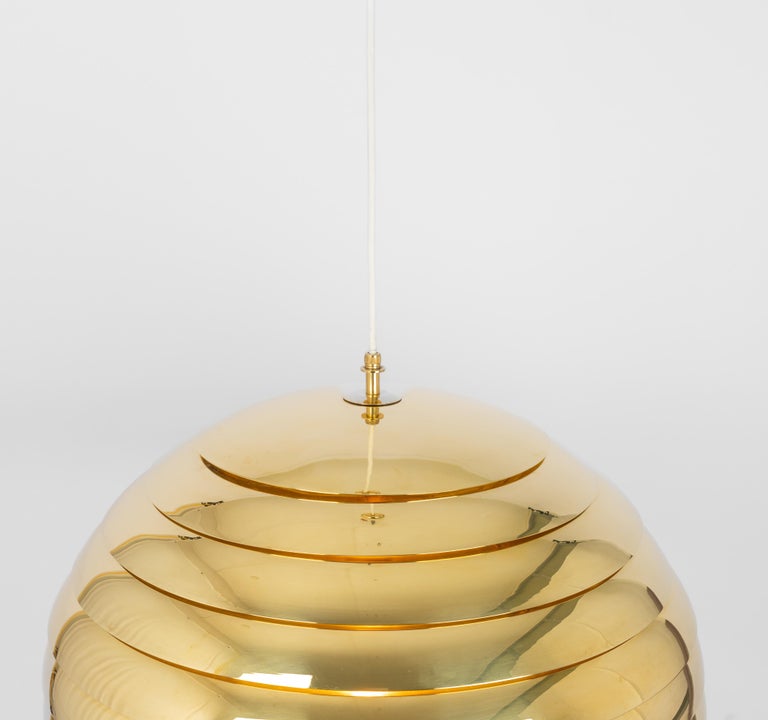 Large Brass Dome Pendant Light by Florian Schulz, Germany For Sale at 1stDibs