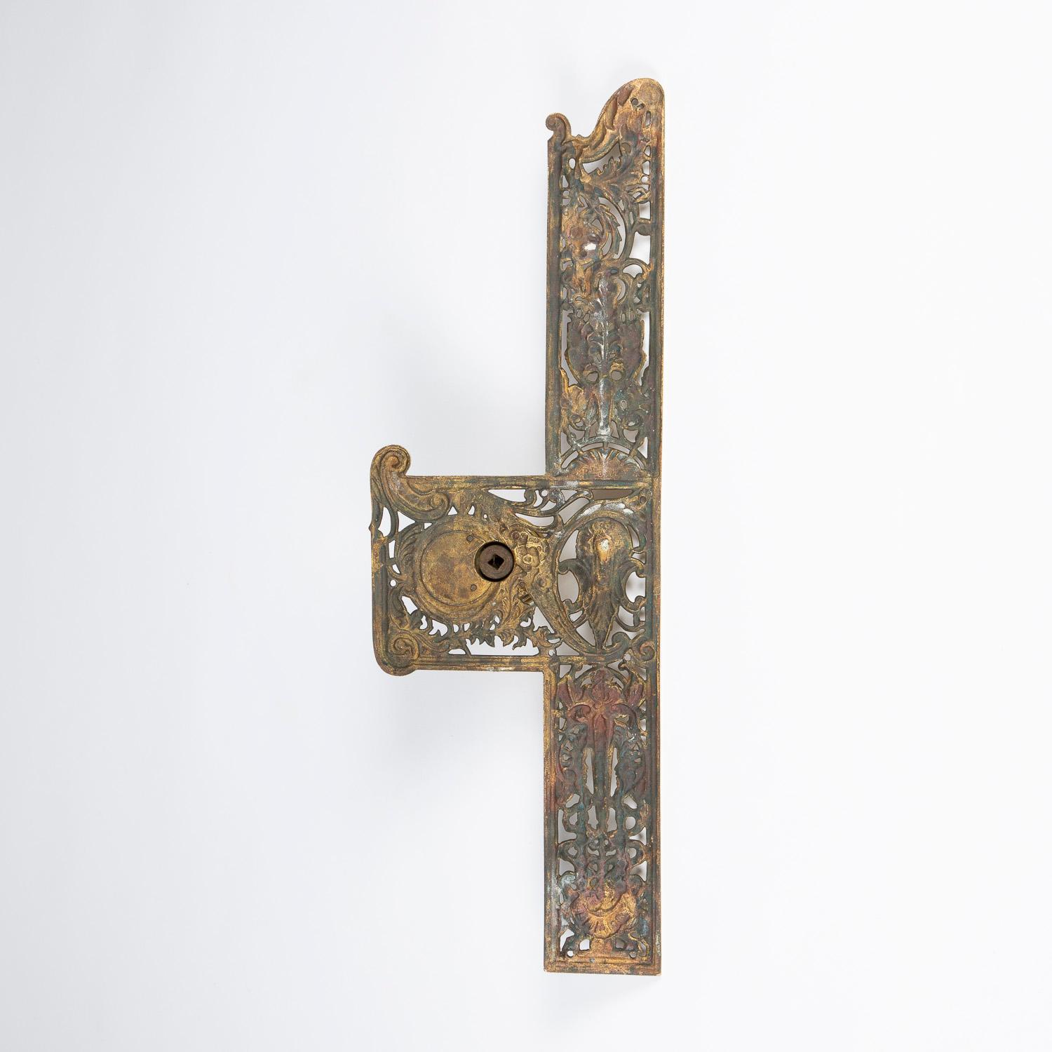 Large Brass Door Lock Plate by James Cartland & Sons 6