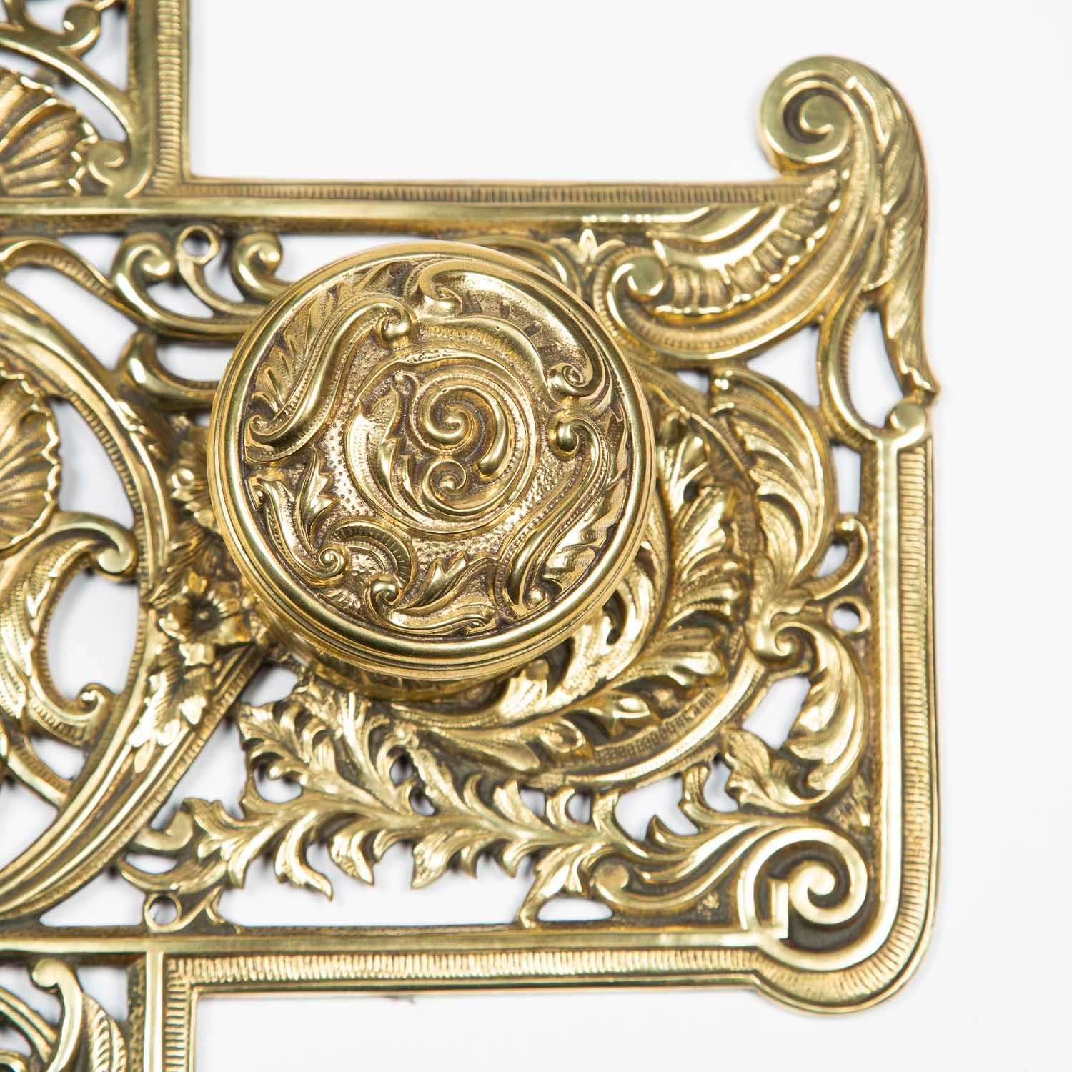 brass door plate