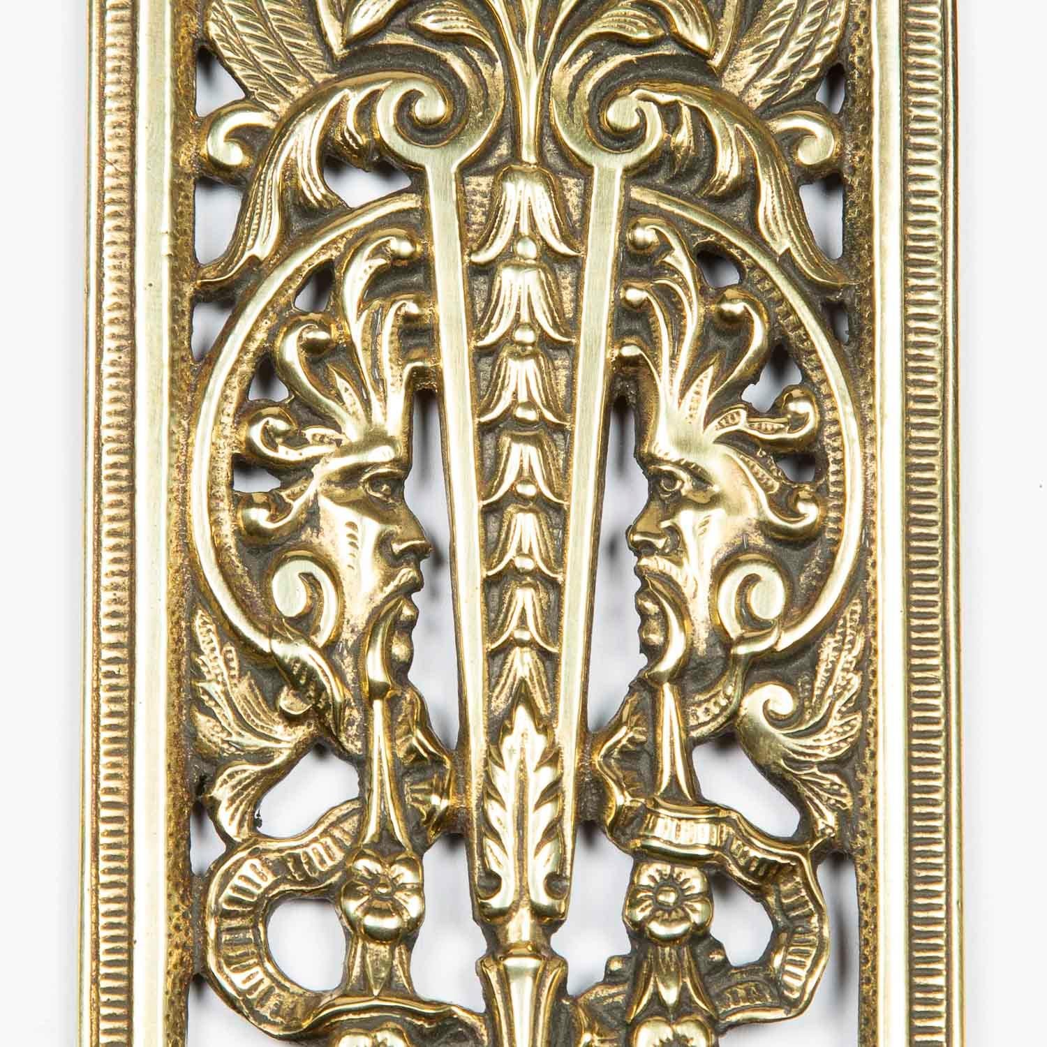 Large Brass Door Lock Plate by James Cartland & Sons 2