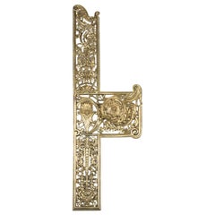 Large Brass Door Lock Plate by James Cartland & Sons