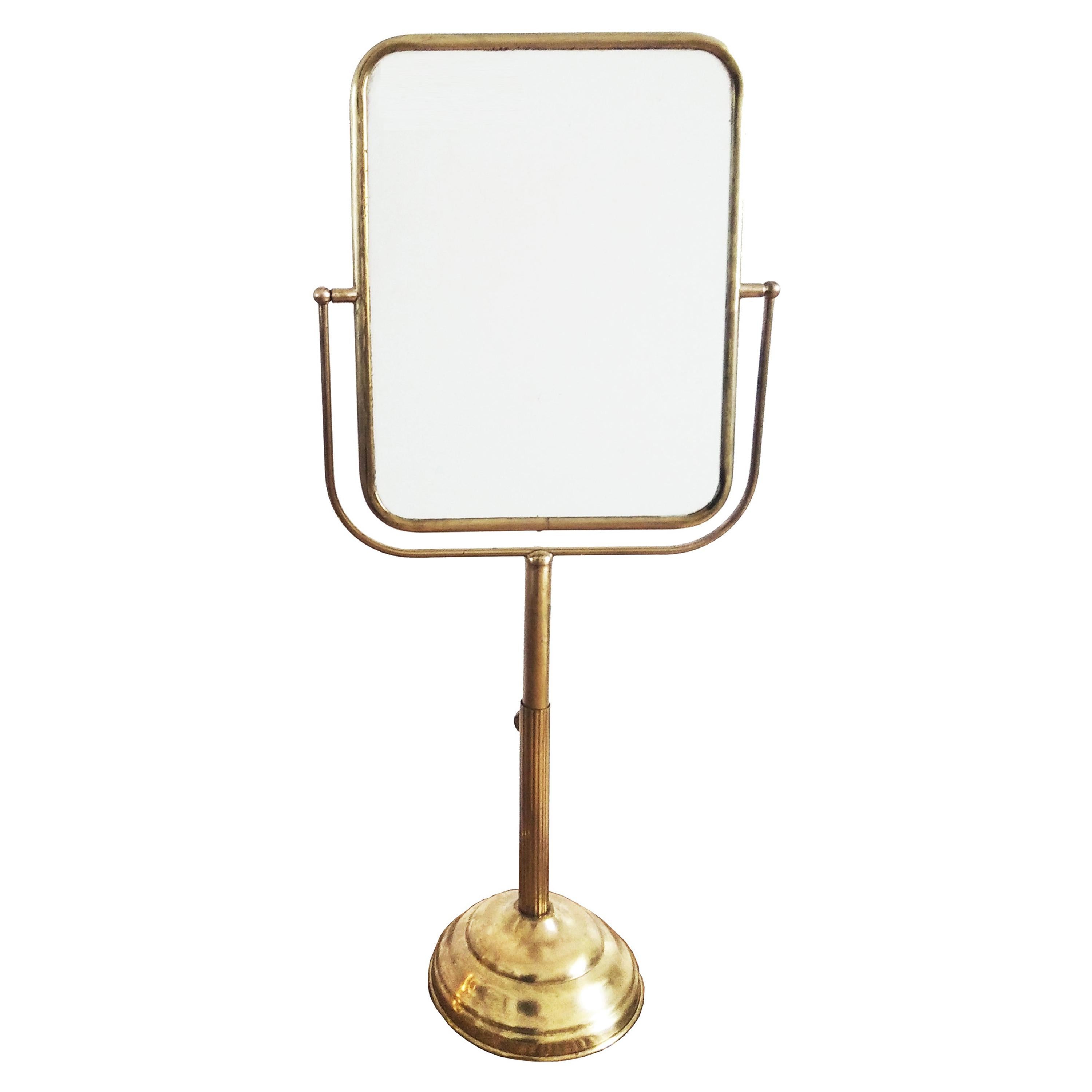  Extra Large Brass Dressing Table Mirror Art Deco