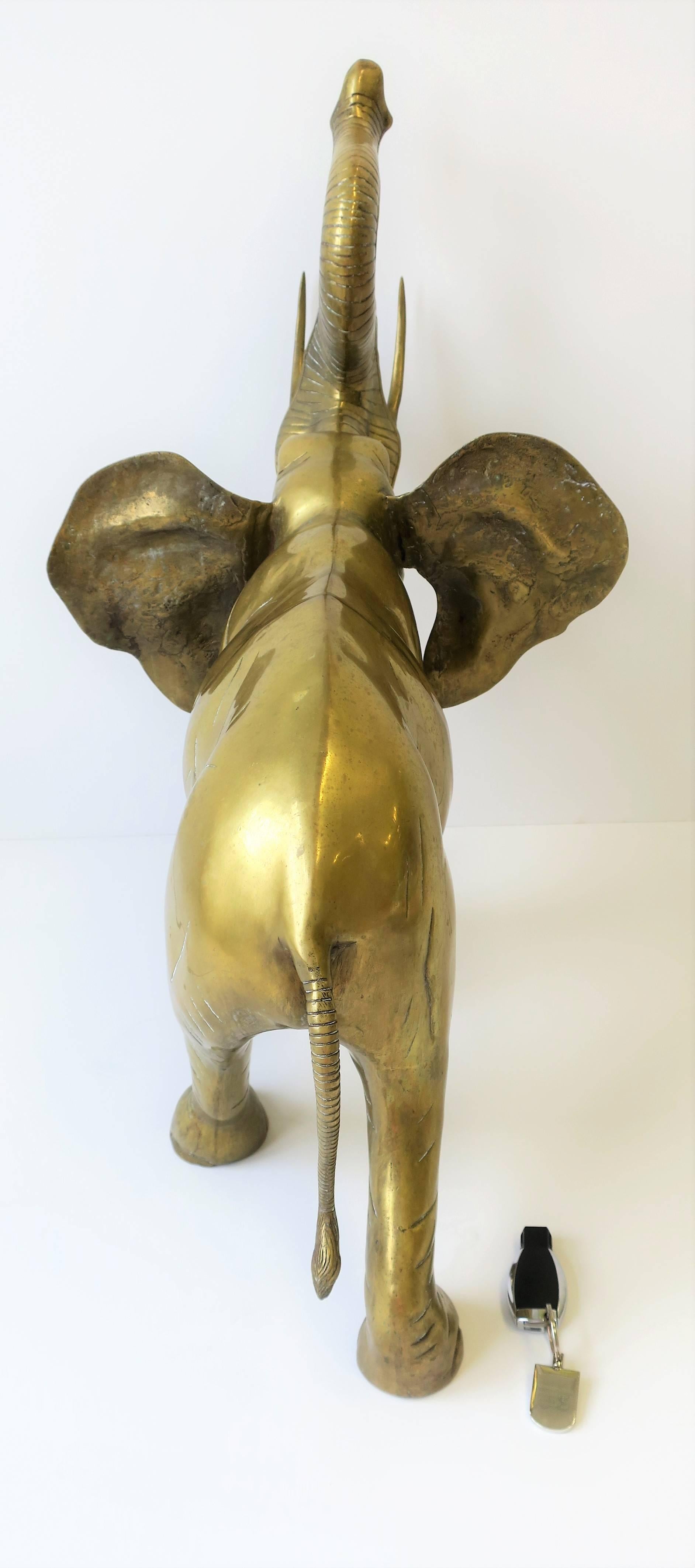 Brass Elephant, circa 1970s, Large 4