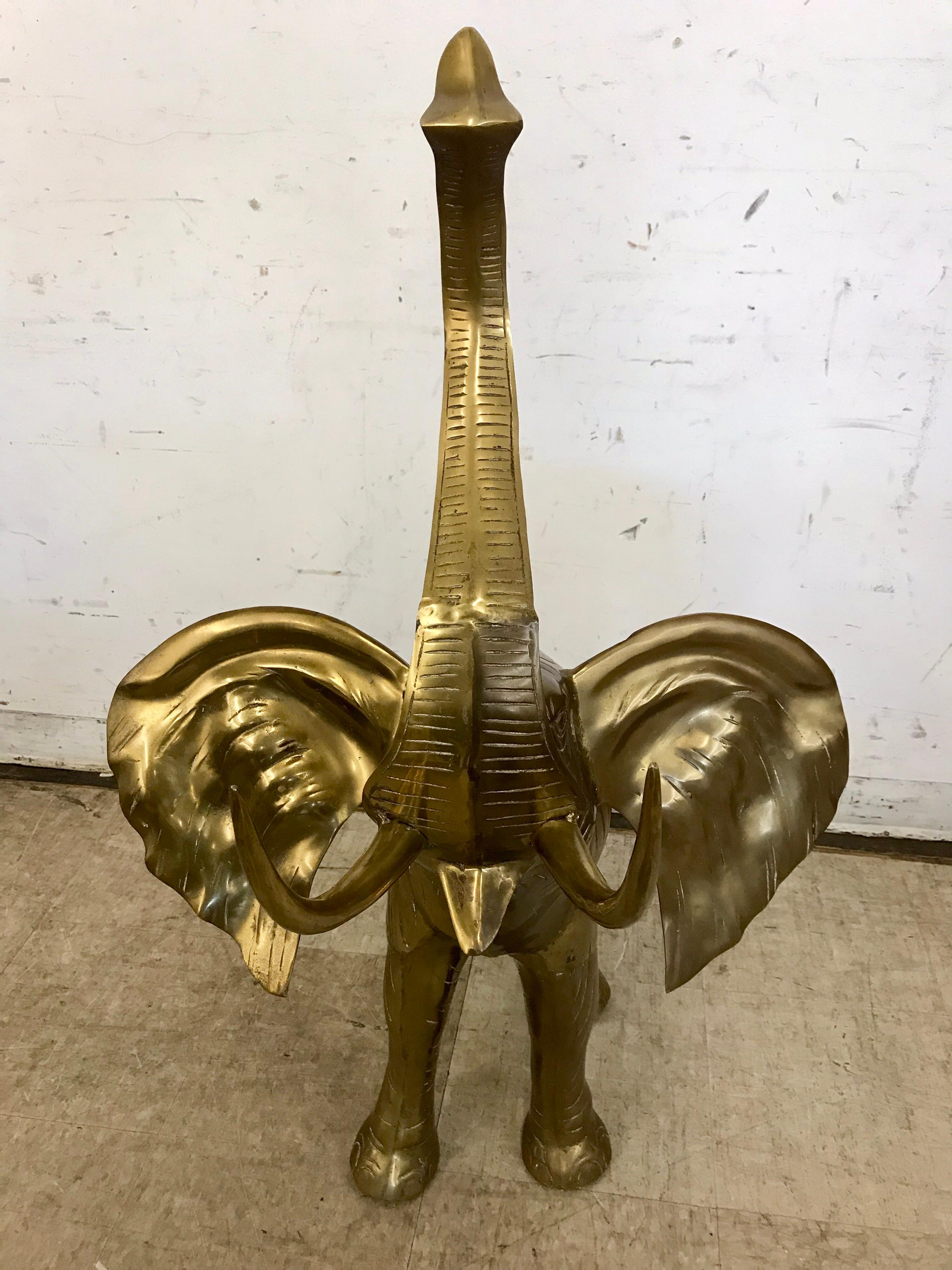 extra large brass elephant