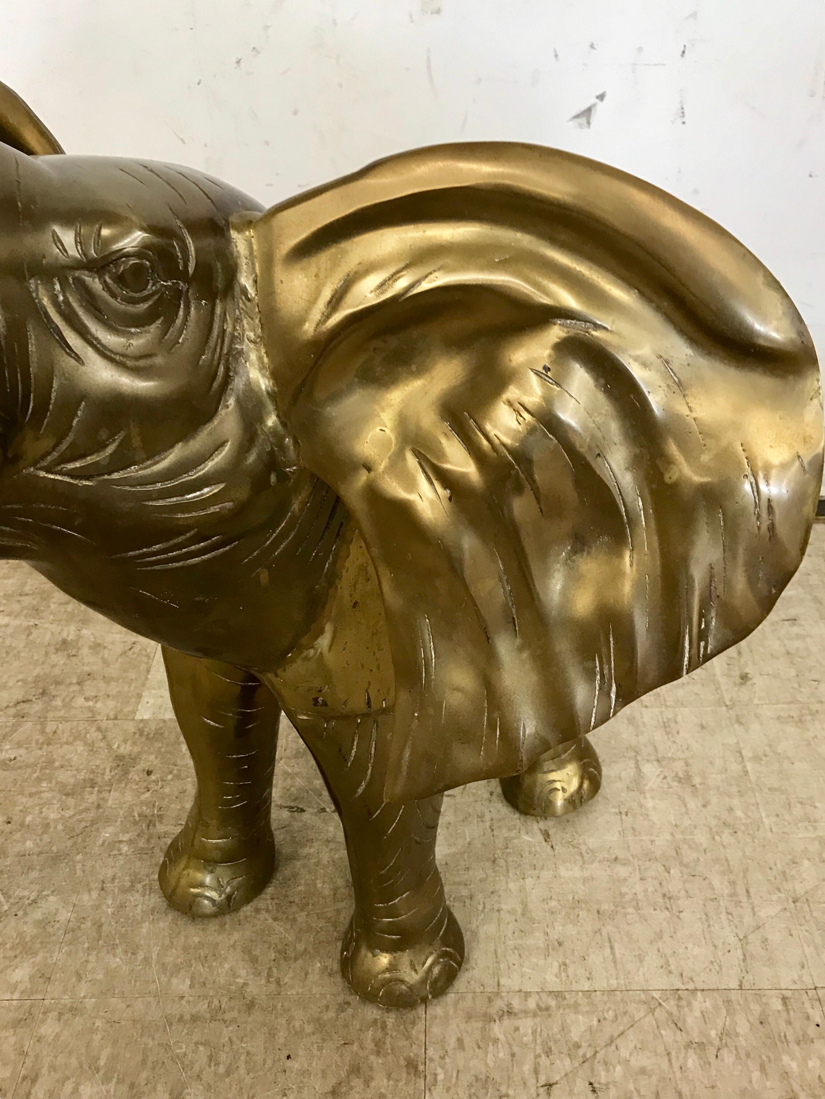 big brass elephant