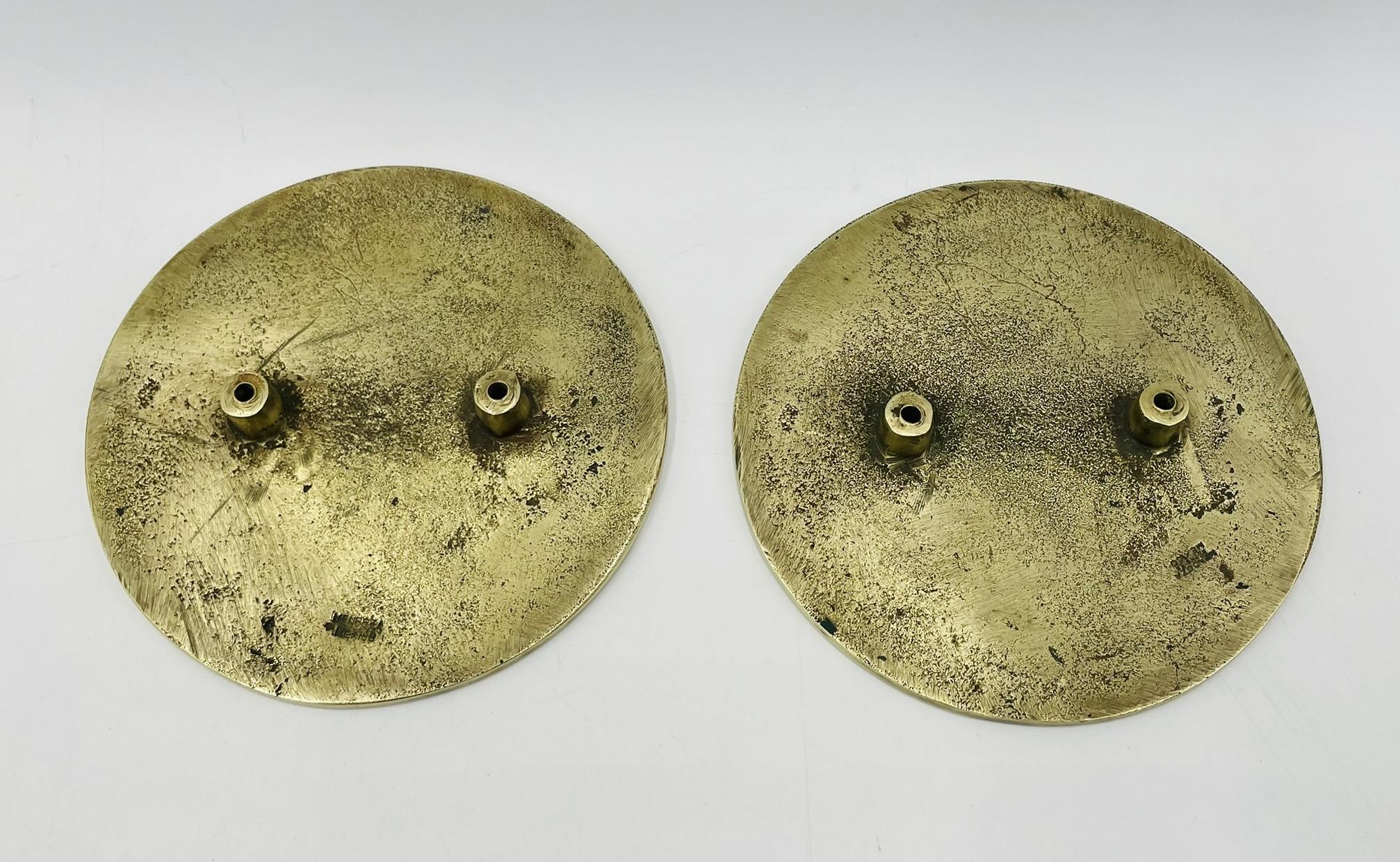 Large Brass & Enamel Door Pulls by Pepe Mendoza, Mexico, 1950s For Sale 12
