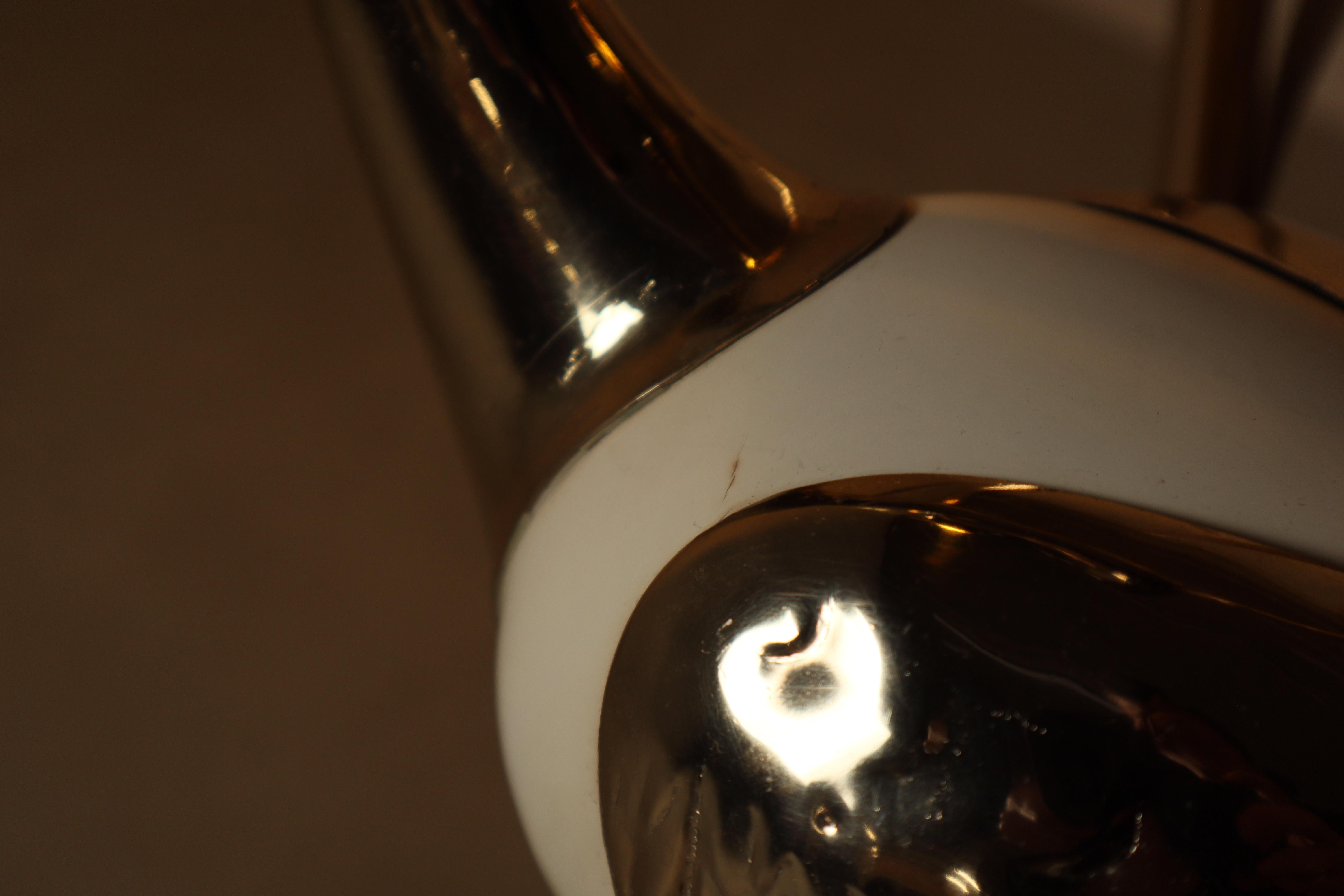 Große Flamingo-Stehleuchte aus Messing mit skulpturalen Ginkgo-Blättern, Italien, 1970er Jahre im Angebot 5