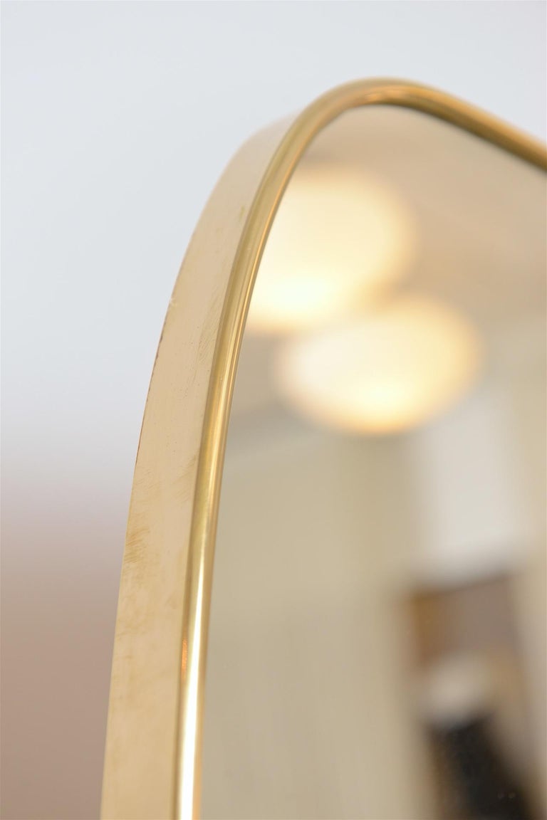 Large Brass Frame Mirror For Sale at 1stDibs