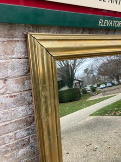 Large Brass Framed Mirror