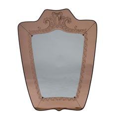 Large Brass Framed Mirror