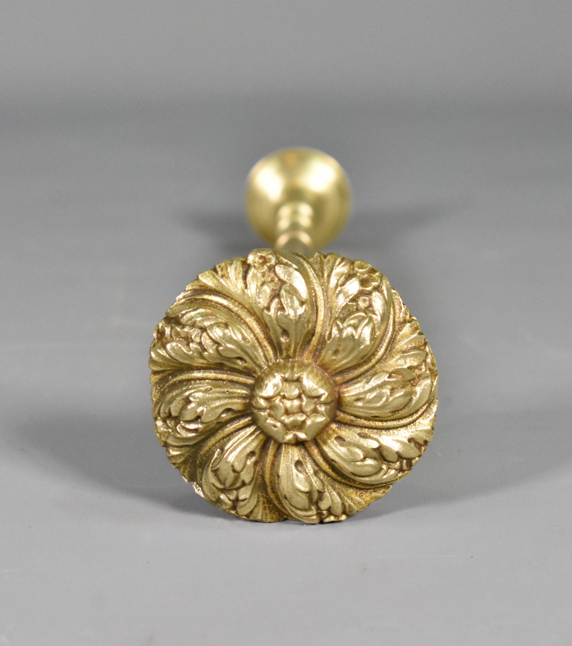 Large Brass French Curtain Tie-Backs Second Empire For Sale 6