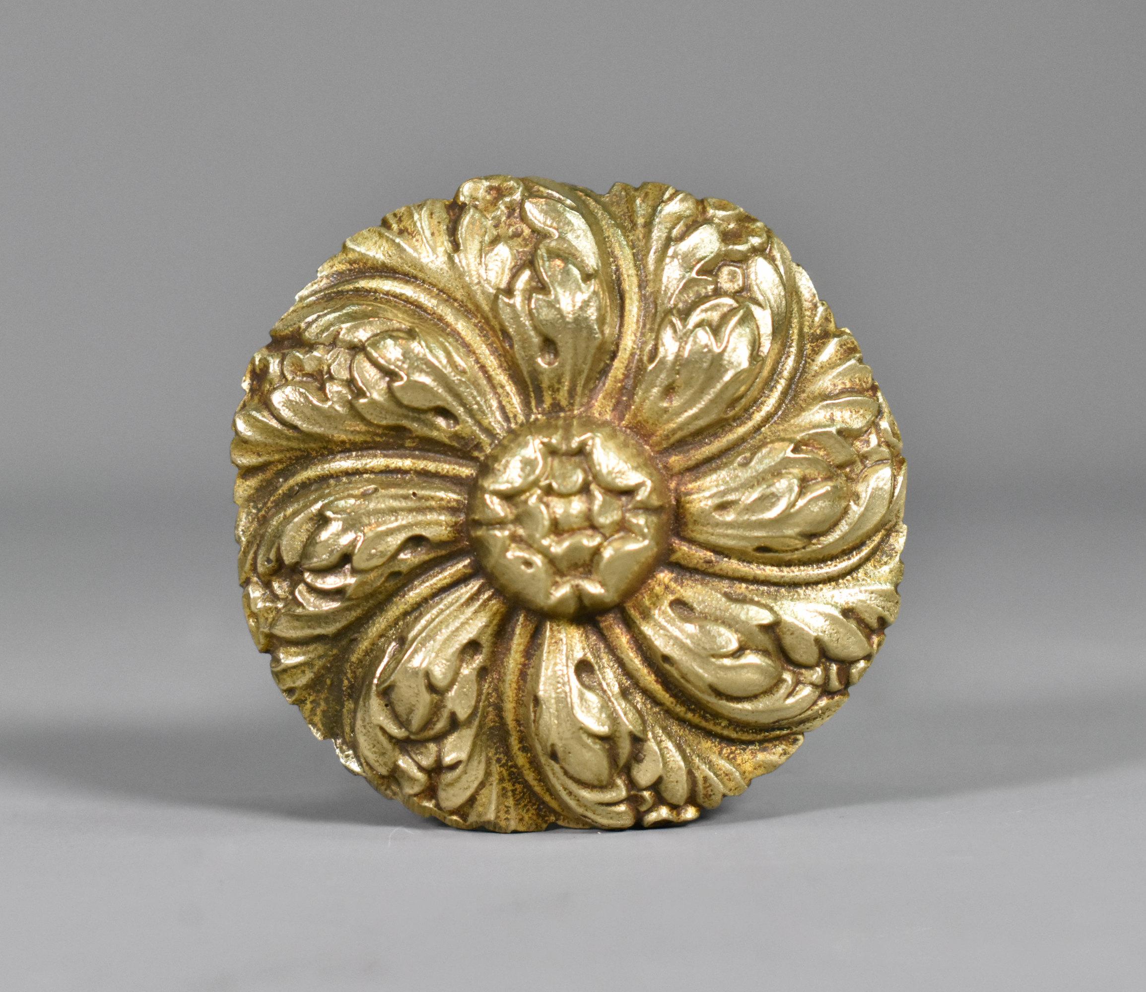 Large Brass French Curtain Tie-Backs Second Empire For Sale 7