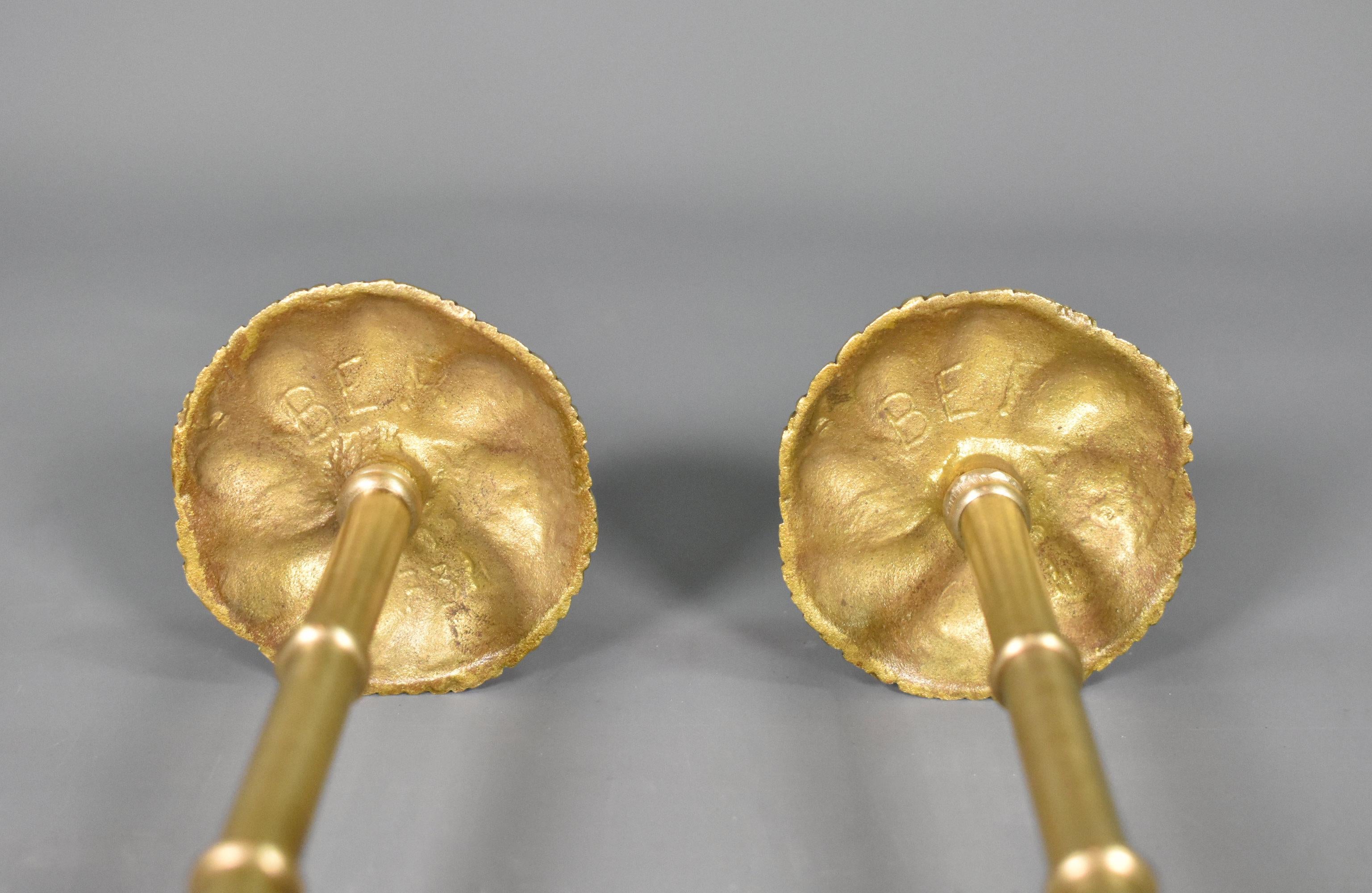 Large Brass French Curtain Tie-Backs Second Empire For Sale 9