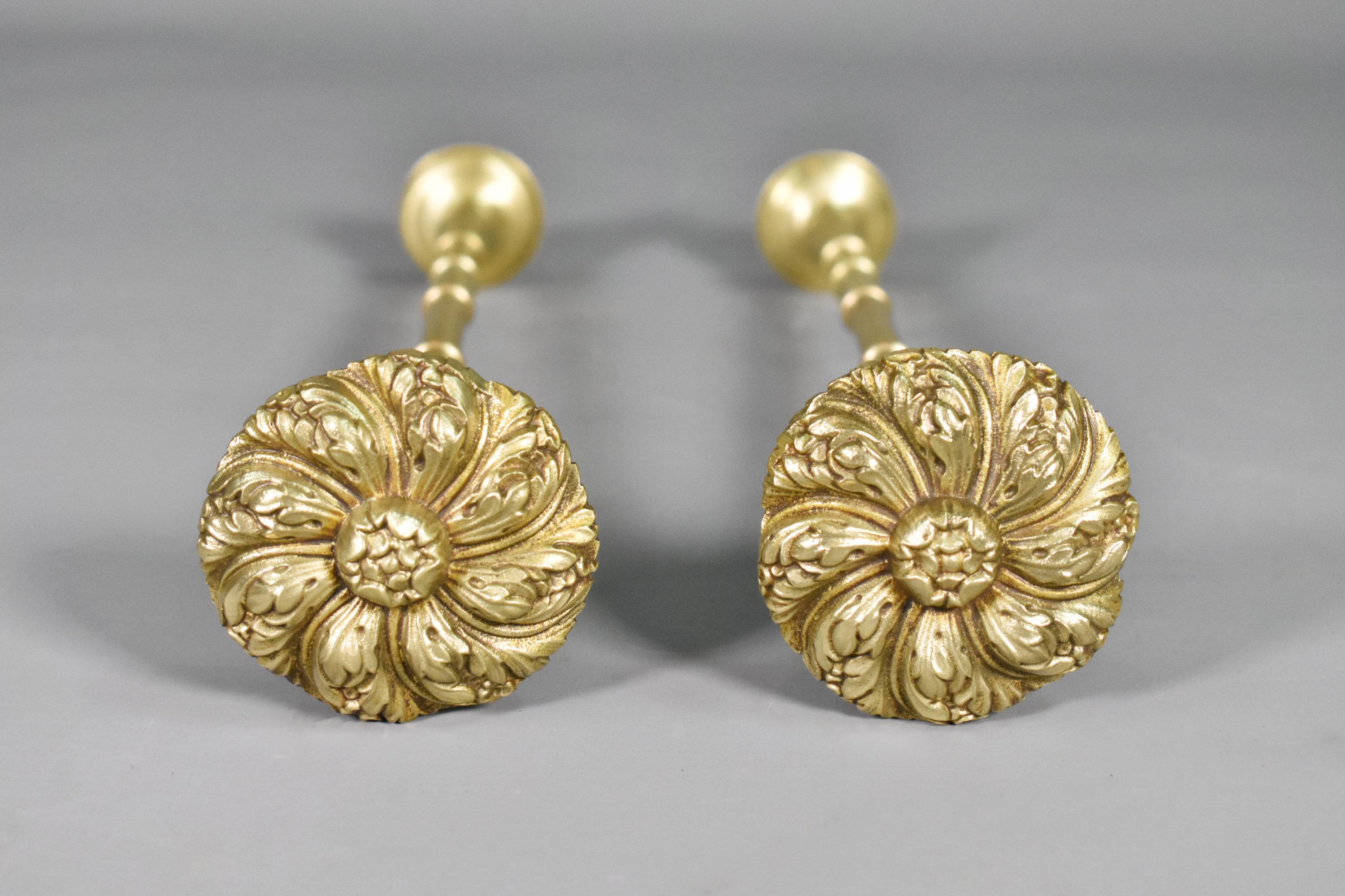 Large Brass French Curtain Tie-Backs Second Empire For Sale 1