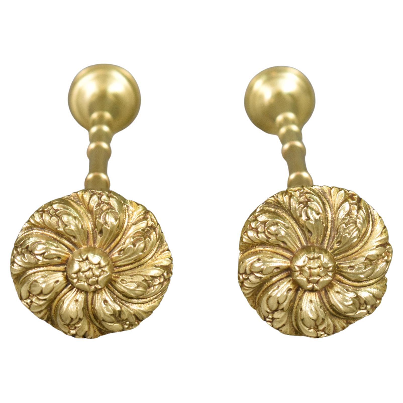 Large Brass French Curtain Tie-Backs Second Empire For Sale