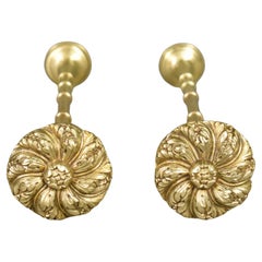 Large Brass French Curtain Tie-Backs Second Empire