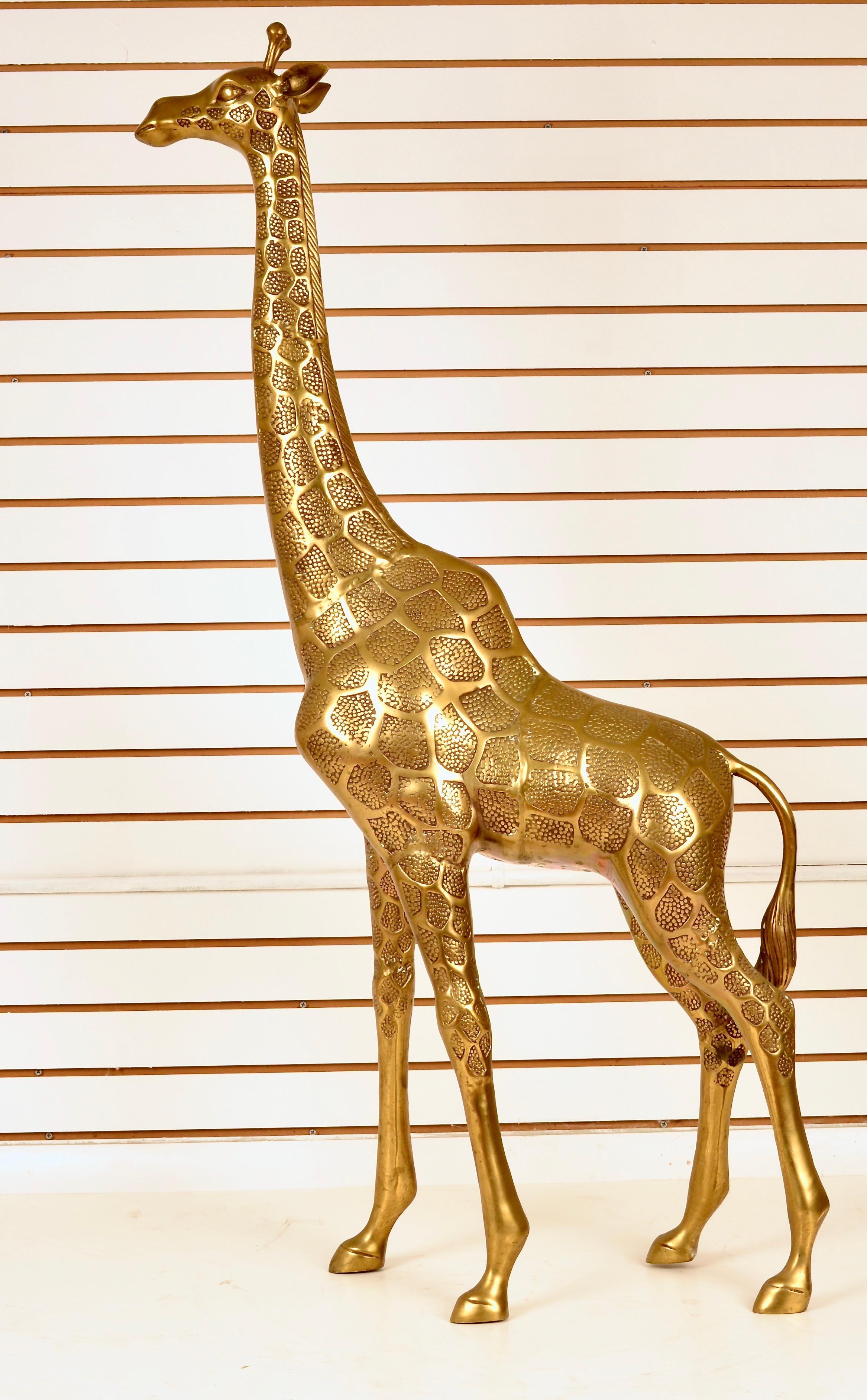 Large Brass Giraffes 6