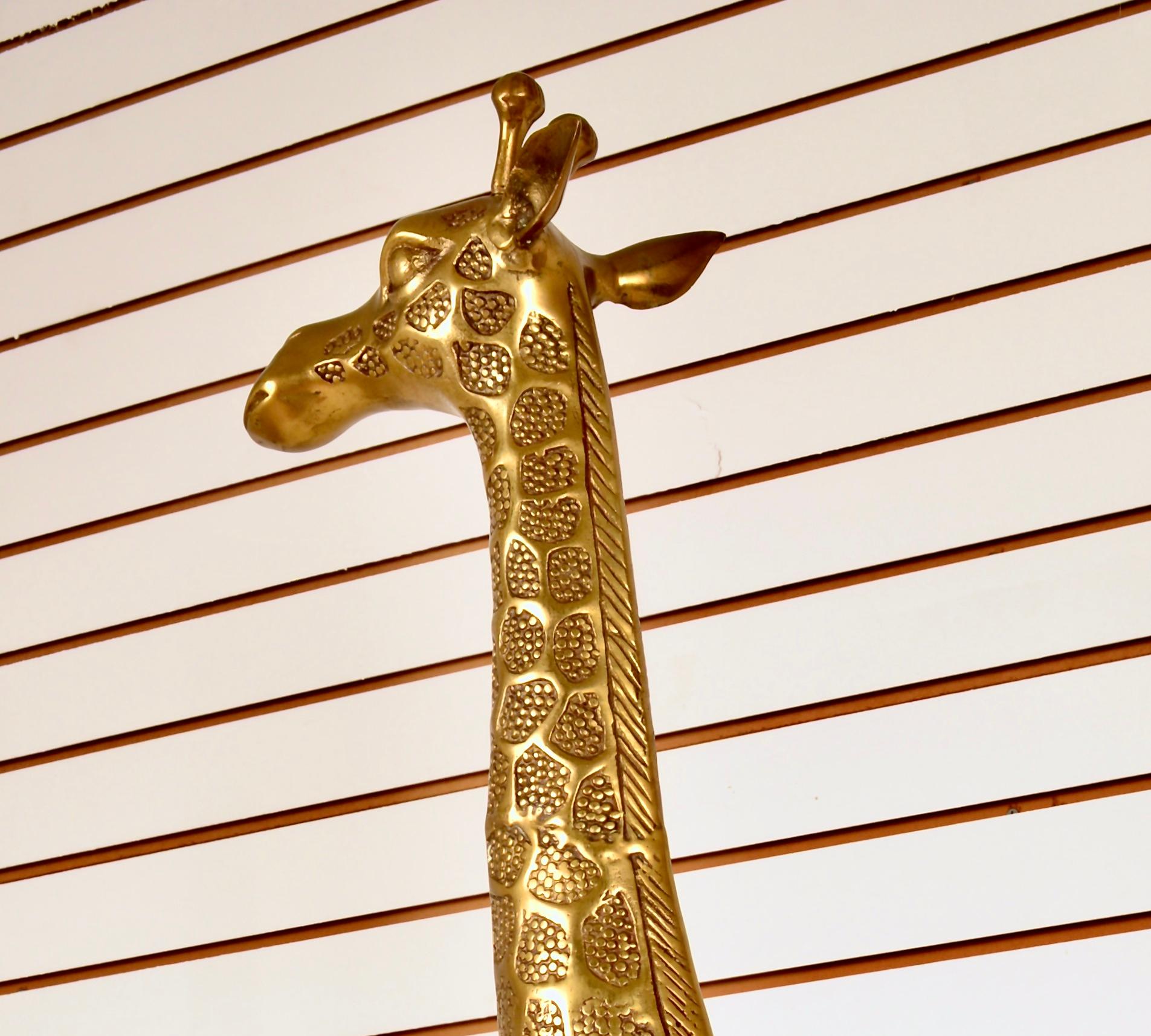 Large Brass Giraffes 7
