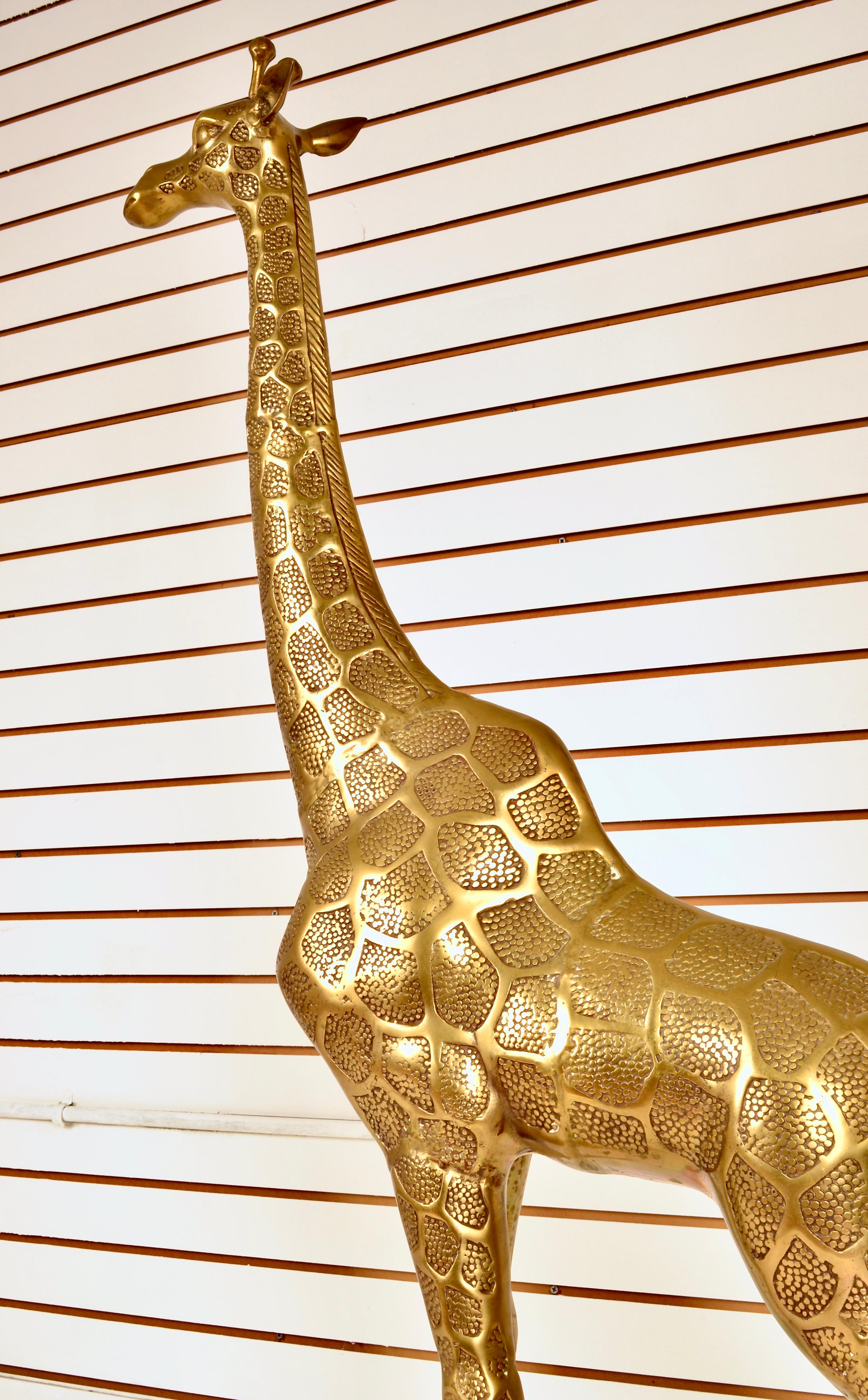 Large Brass Giraffes 8