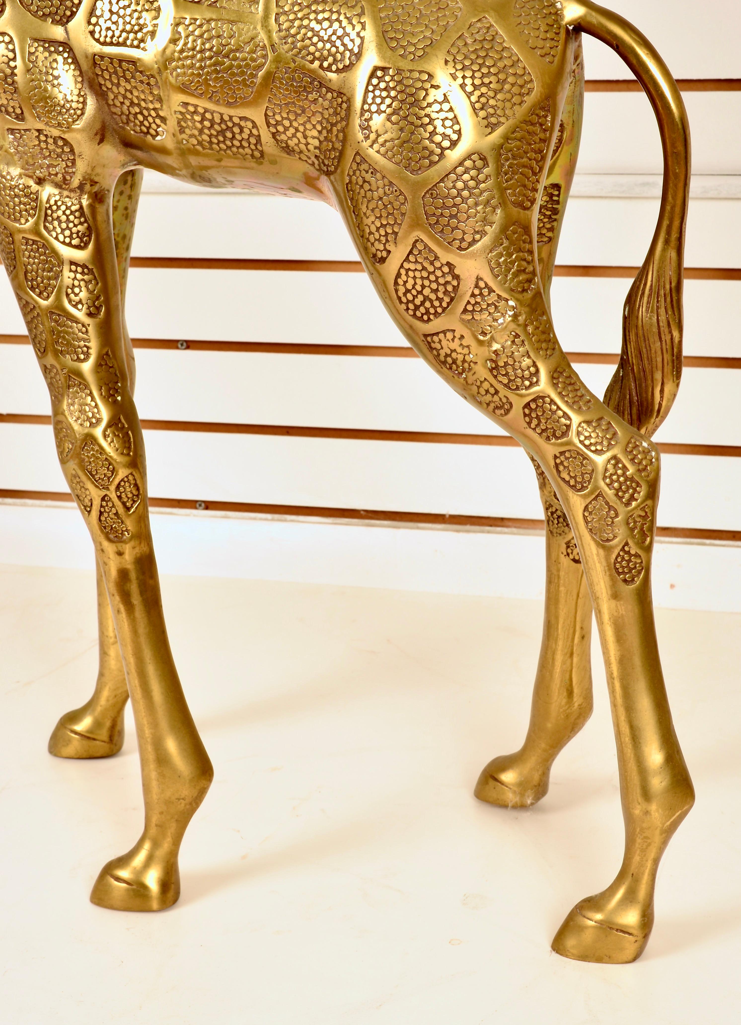 Large Brass Giraffes 9