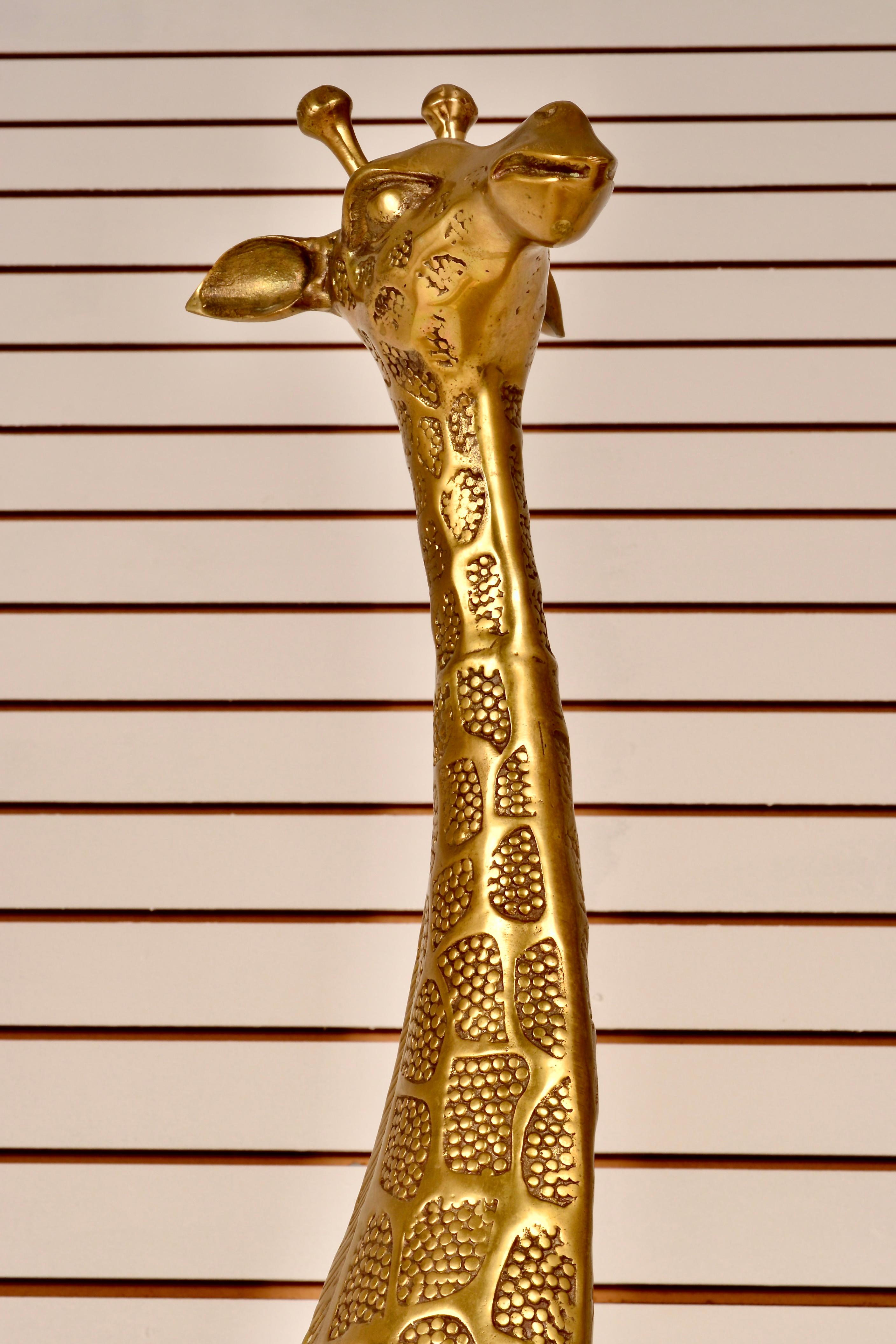 Large Brass Giraffes 10