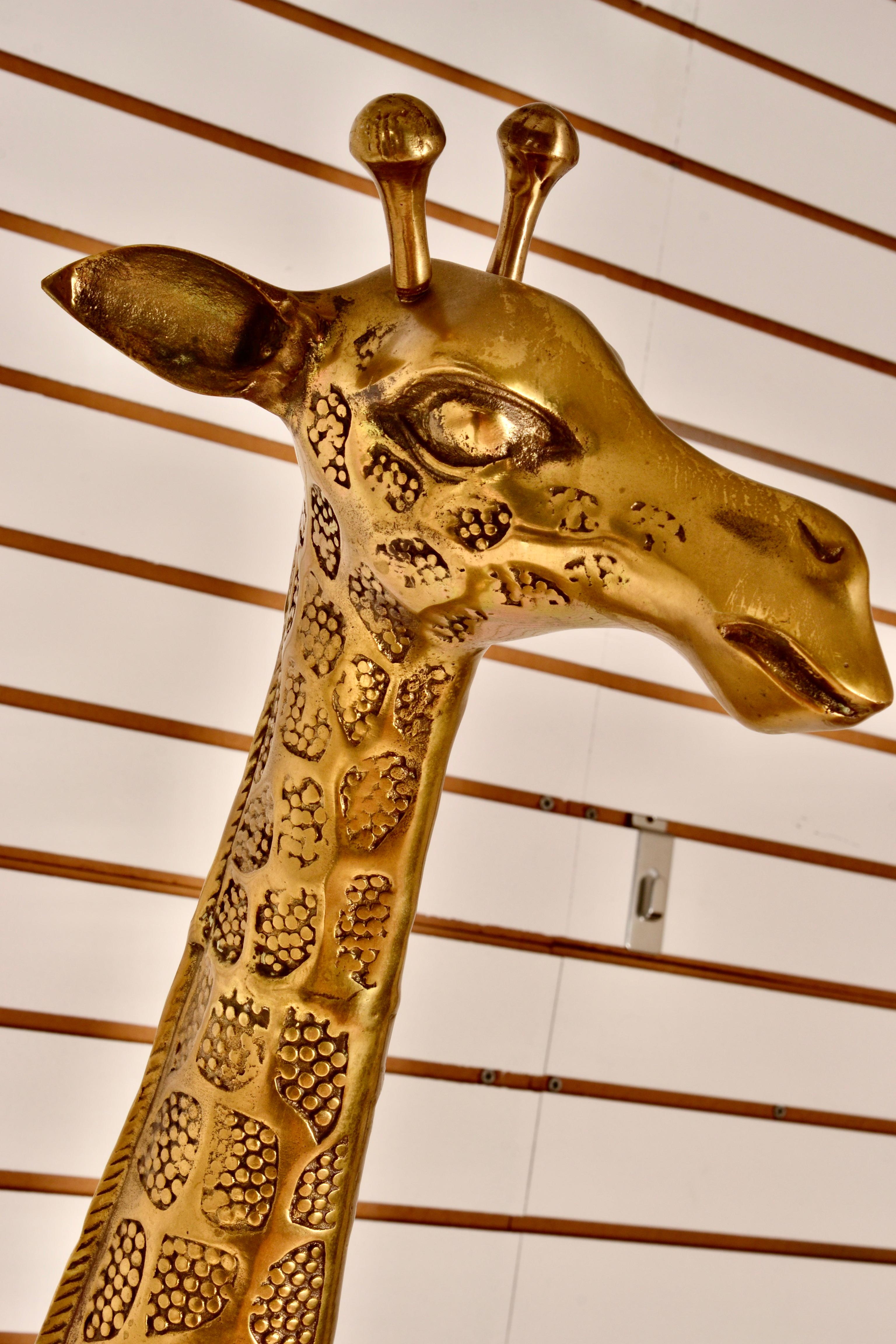 Large Brass Giraffes 1
