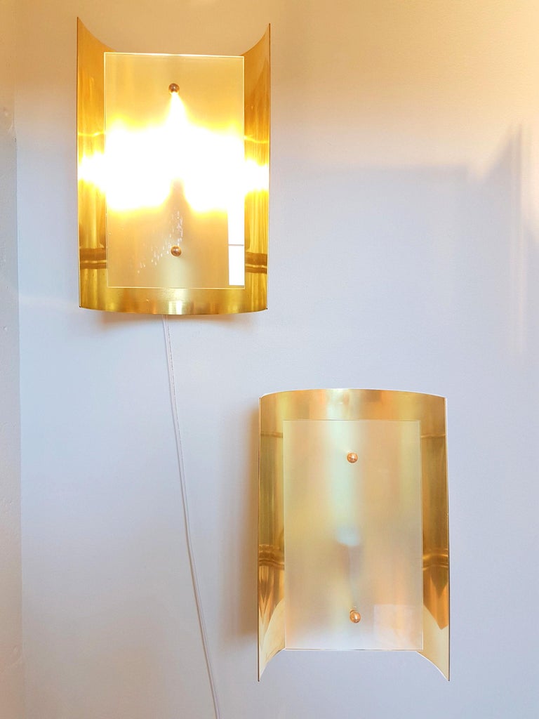 Pair large Brass and Glass Rectangular Chandeliers 12 Lights, Bespoke