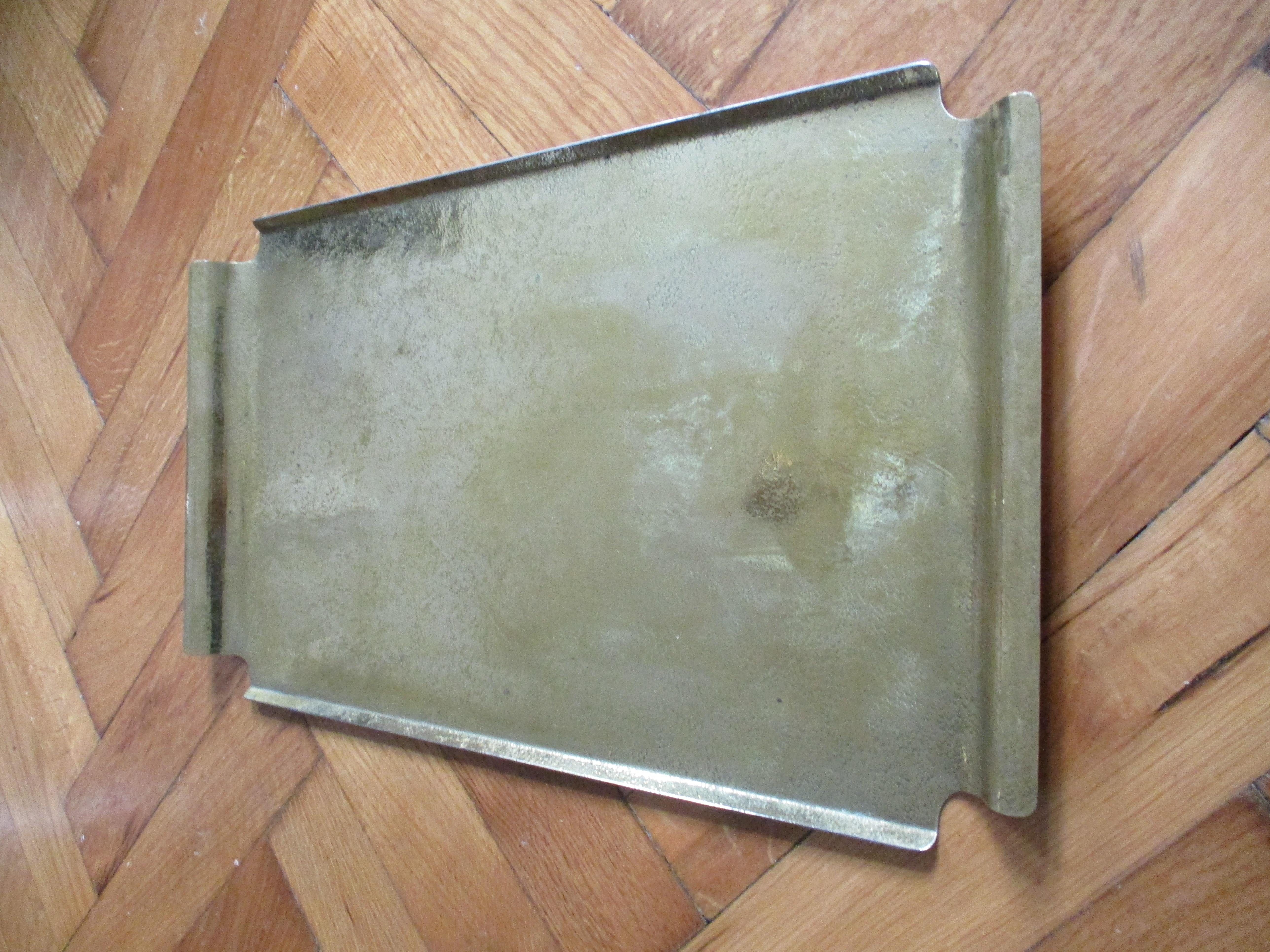 Beautiful antique Hagenauer brass serving tray. Decorated and hand crafted.