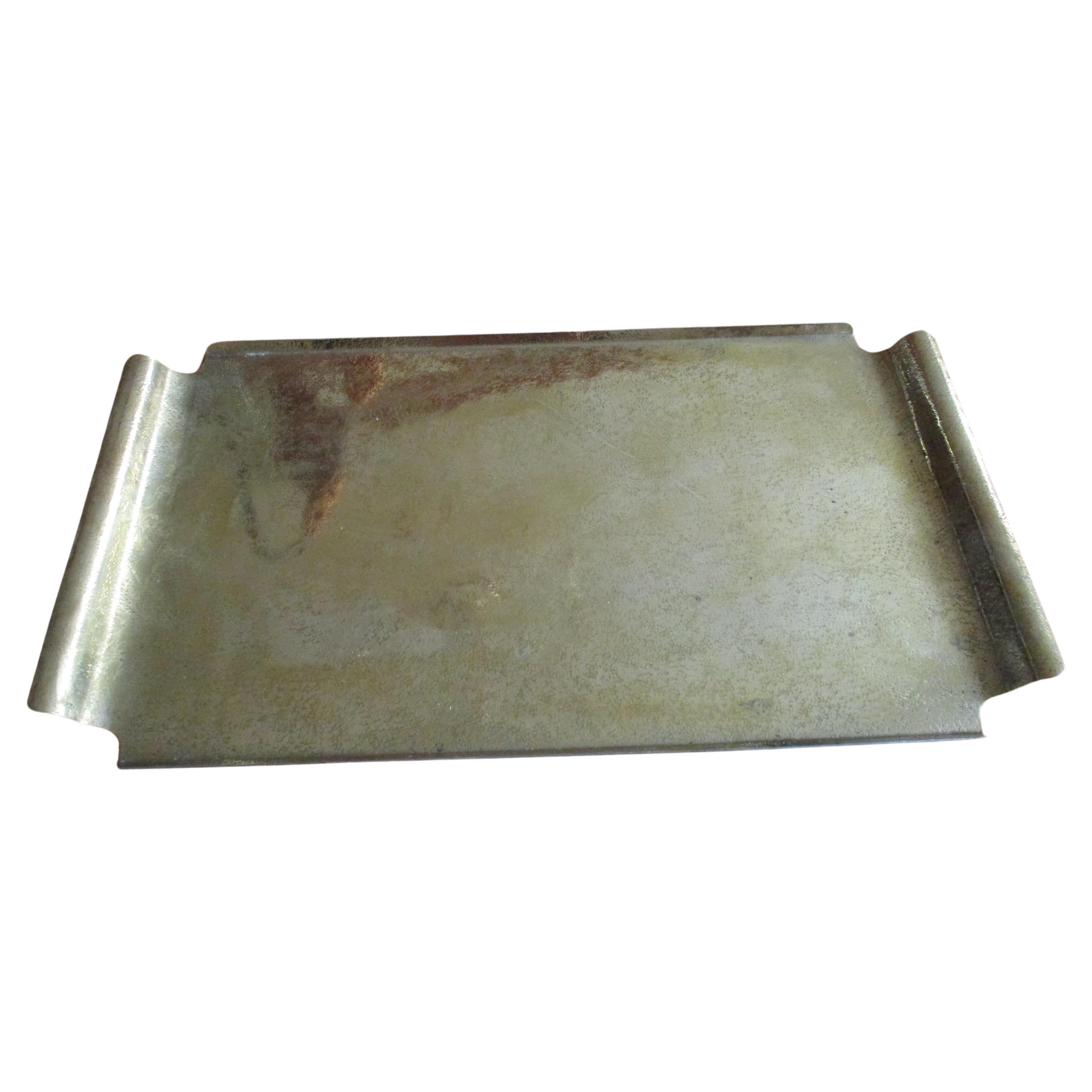 Large Brass Hagenauer Serving Tray