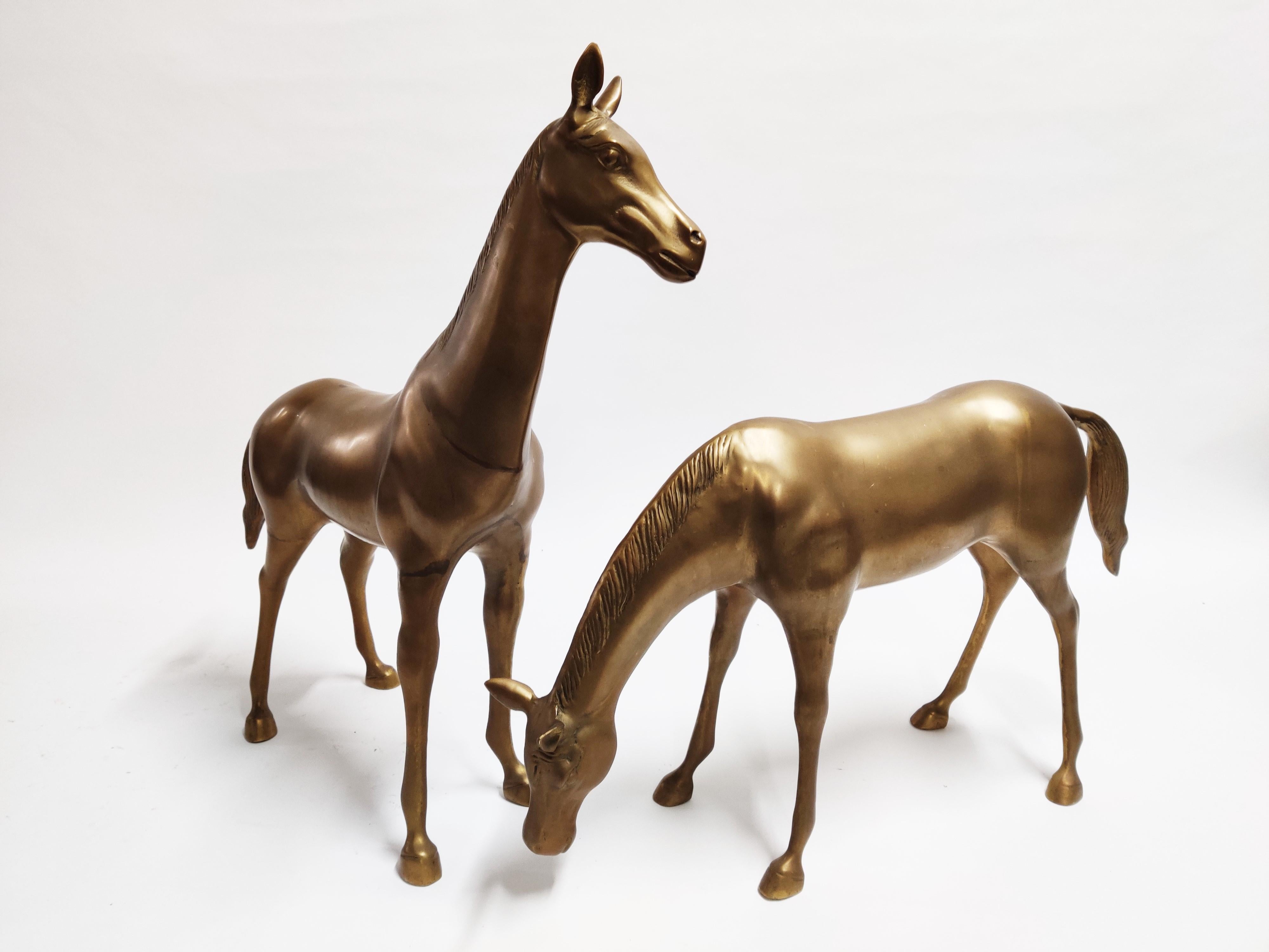 large horse statues
