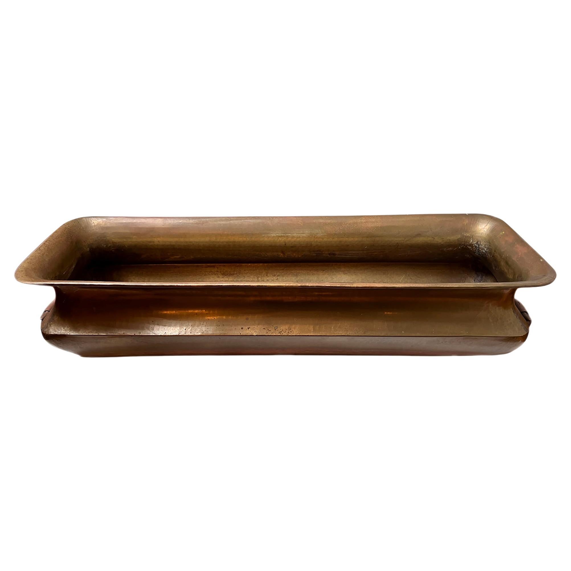 Large Brass Italian Planter