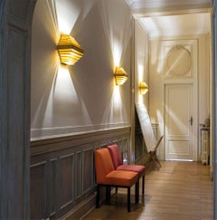 Grande applique Jules Wabbes  Applique murale / Golden Wall Sconce