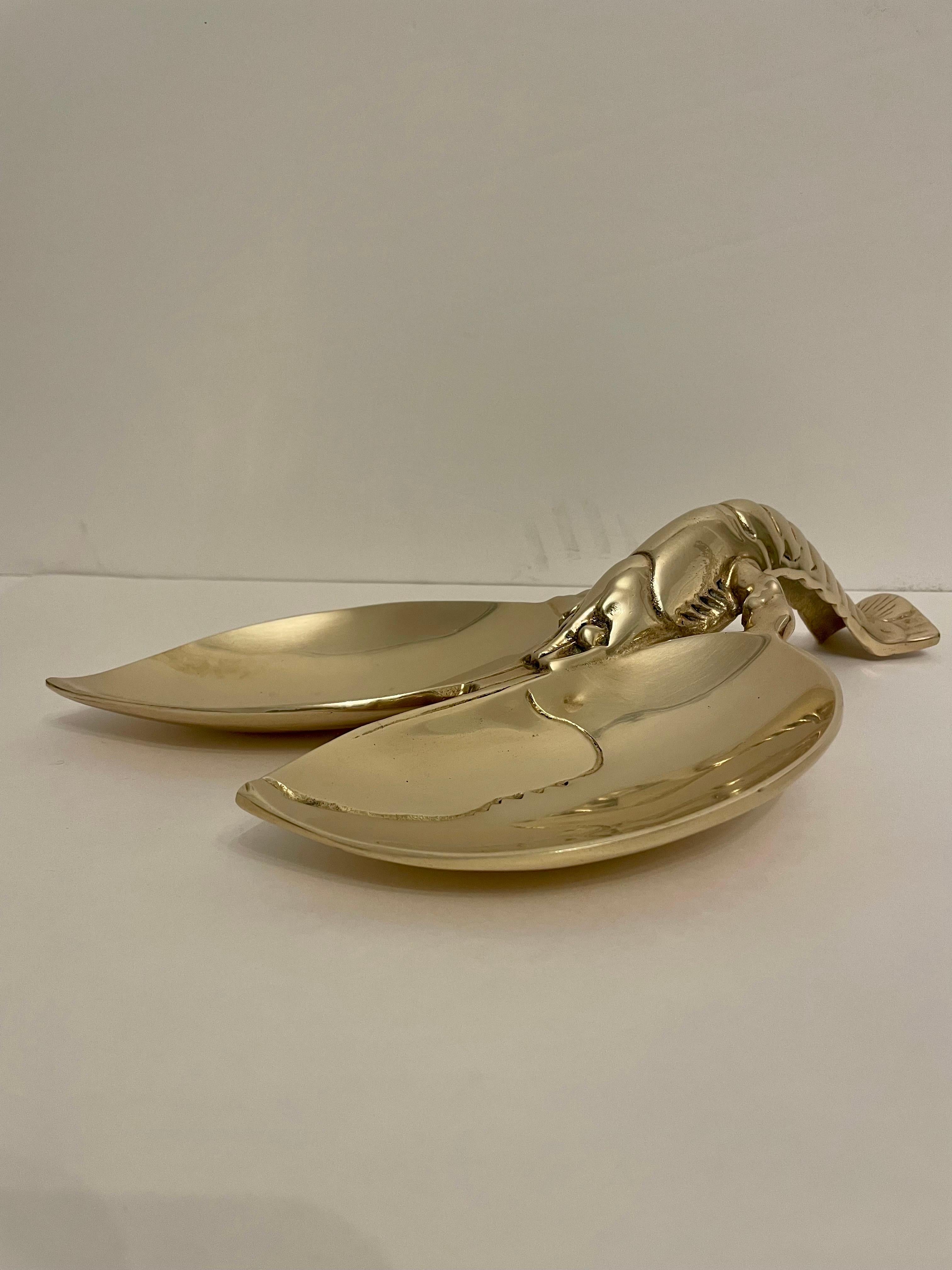 Large Brass Lobster Dish or Spoon Rest Sculpture For Sale 5