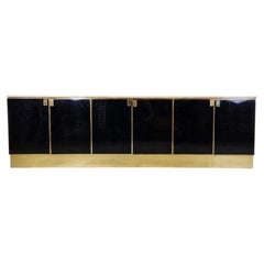 Large Brass Maison Jansen Sideboard, 1970s