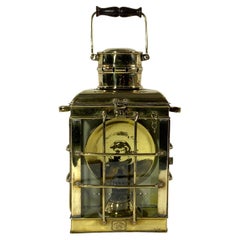 Large Brass Marine Lantern By Davey