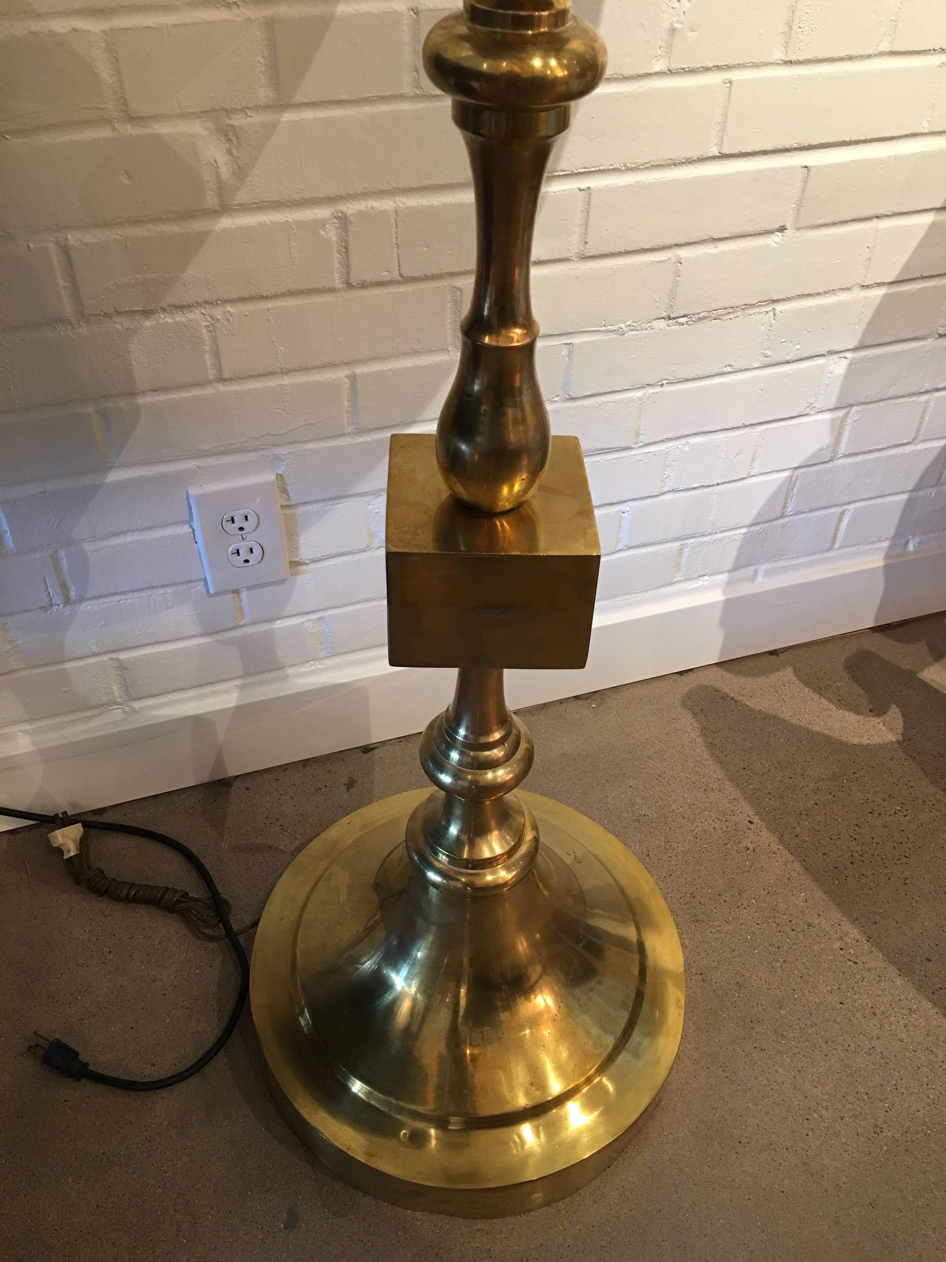 Mid-Century Modern Large Brass Midcentury Lamp