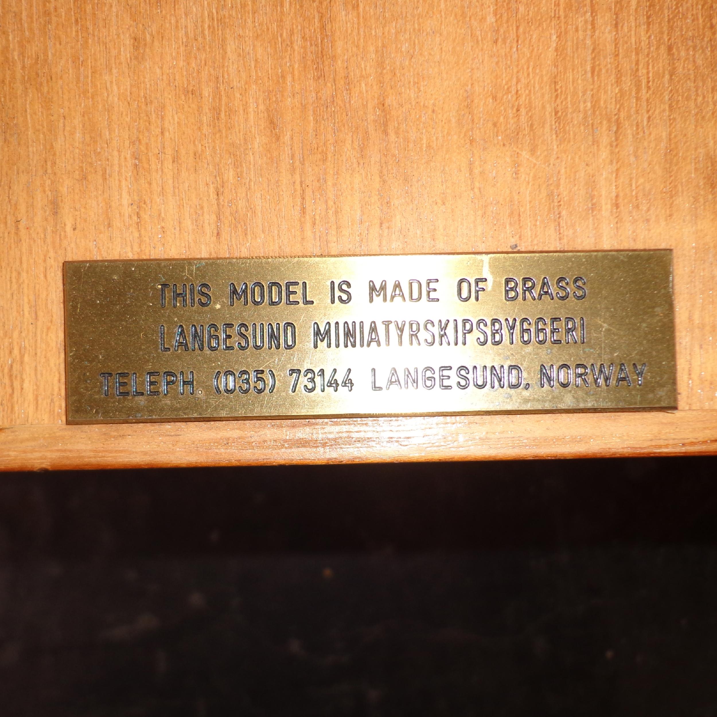 Large Brass Miniature Oil Drilling Rig of Norwegian Trosvik Bingo 3000 For Sale 2