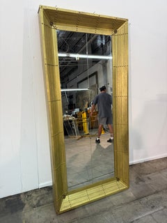Large Brass Mirror, 20th Century