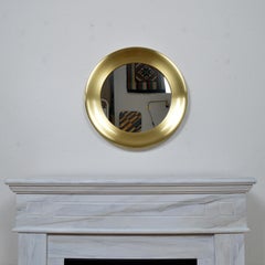 Gran espejo de latón de Glasmäster en Markaryd, Suecia, años 70