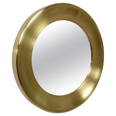Grande specchio in ottone di Glasmäster a Markaryd, Svezia, anni '70