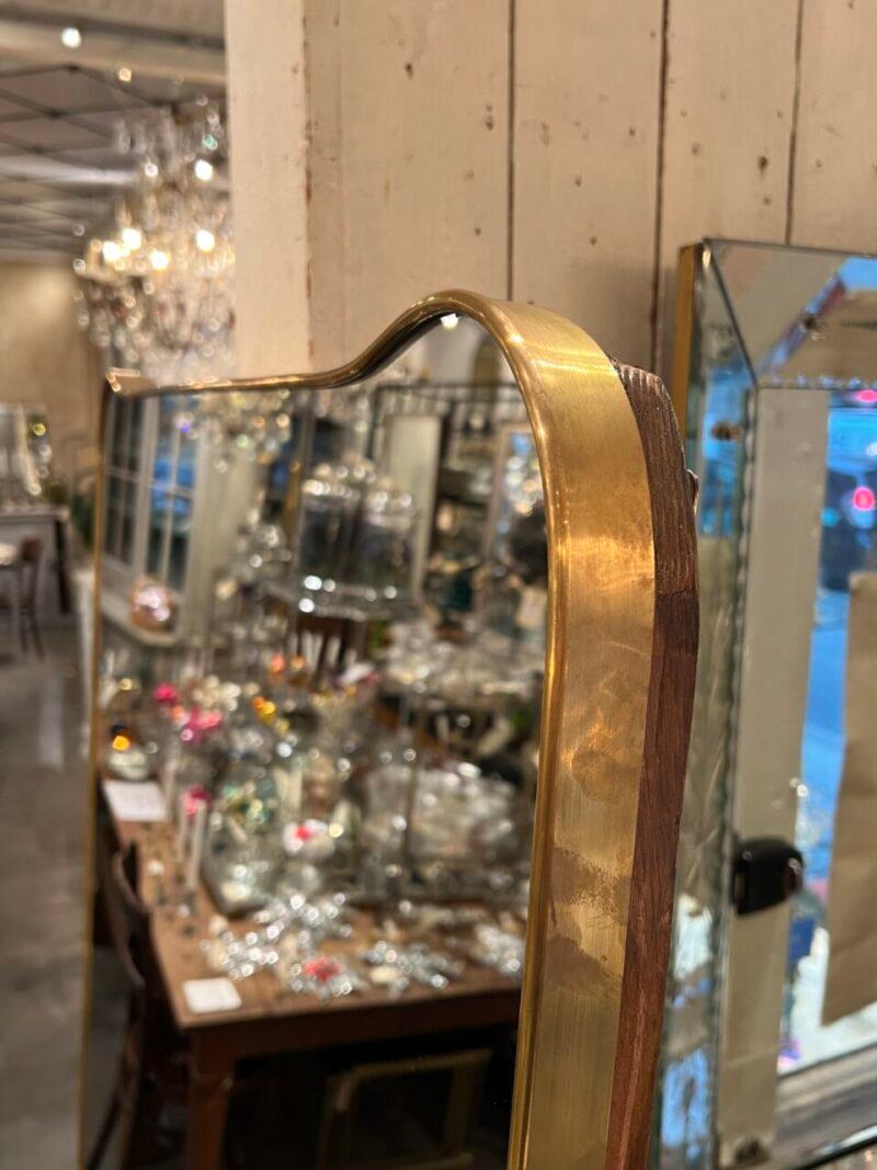 Large Brass Mirror-Italy Mid-century In Good Condition For Sale In Copenhagen K, DK